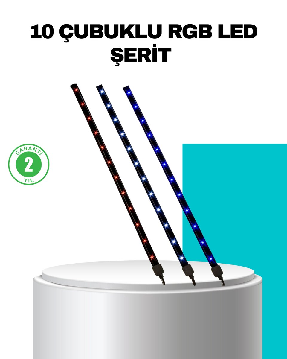 LED Meteor Yağmur Işığı 10 Adet Çubuk Kayan Yıldız Efektli LED Meteor Yağmur Işığı 10 Adet Çubuk Kayan Yıldız Efektli