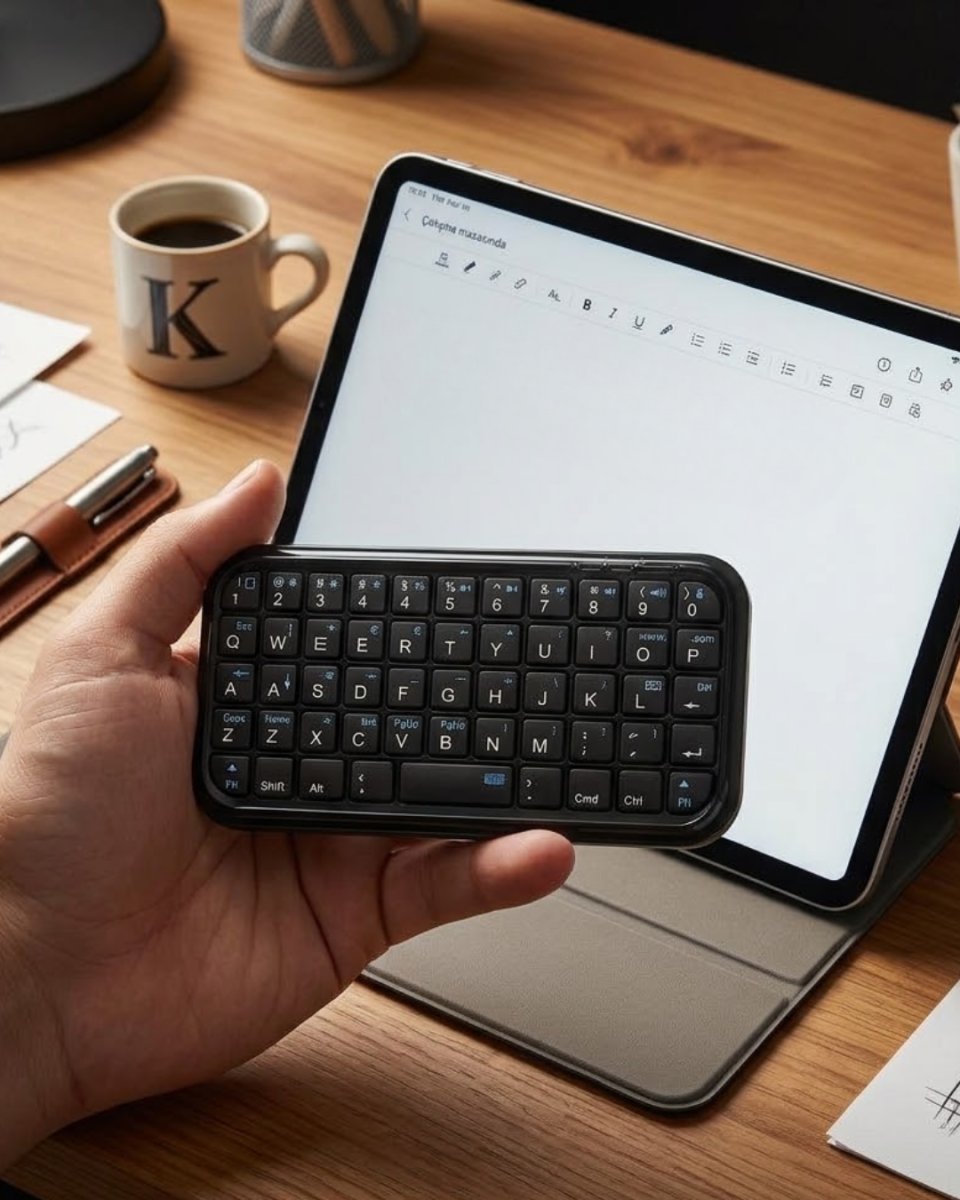 Mini Bluetooth Klavye Kablosuz Taşınabilir Cep Boyutu Klavye Mini Bluetooth Klavye Kablosuz Taşınabilir Cep Boyutu Klavye