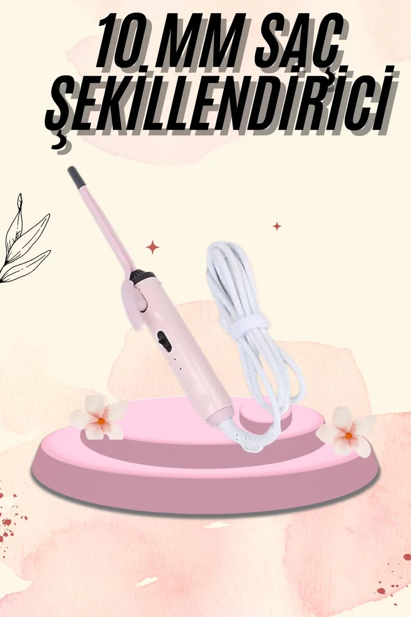 İnce Bukle 10MM Kıvırcık Saç Maşası Profesyonel Saç Şekillendirici İnce Bukle 10MM Kıvırcık Saç Maşası Profesyonel Saç Şekillendirici