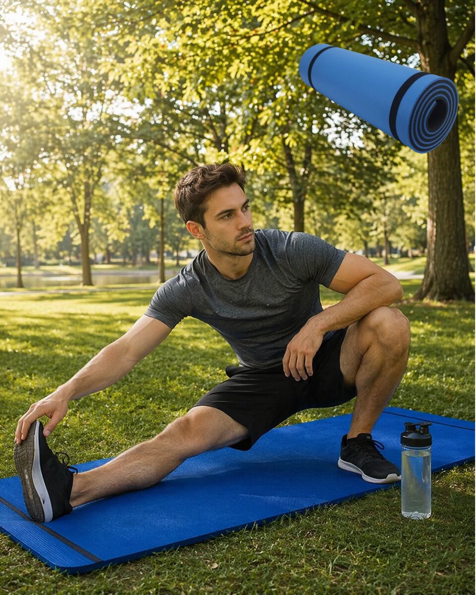 10 mm Fitness Minderi Tırtıklı Kaymaz Yüzey Esnek Darbe Emici Eva Yapı 10 mm Fitness Minderi Tırtıklı Kaymaz Yüzey Esnek Darbe Emici Eva Yapı