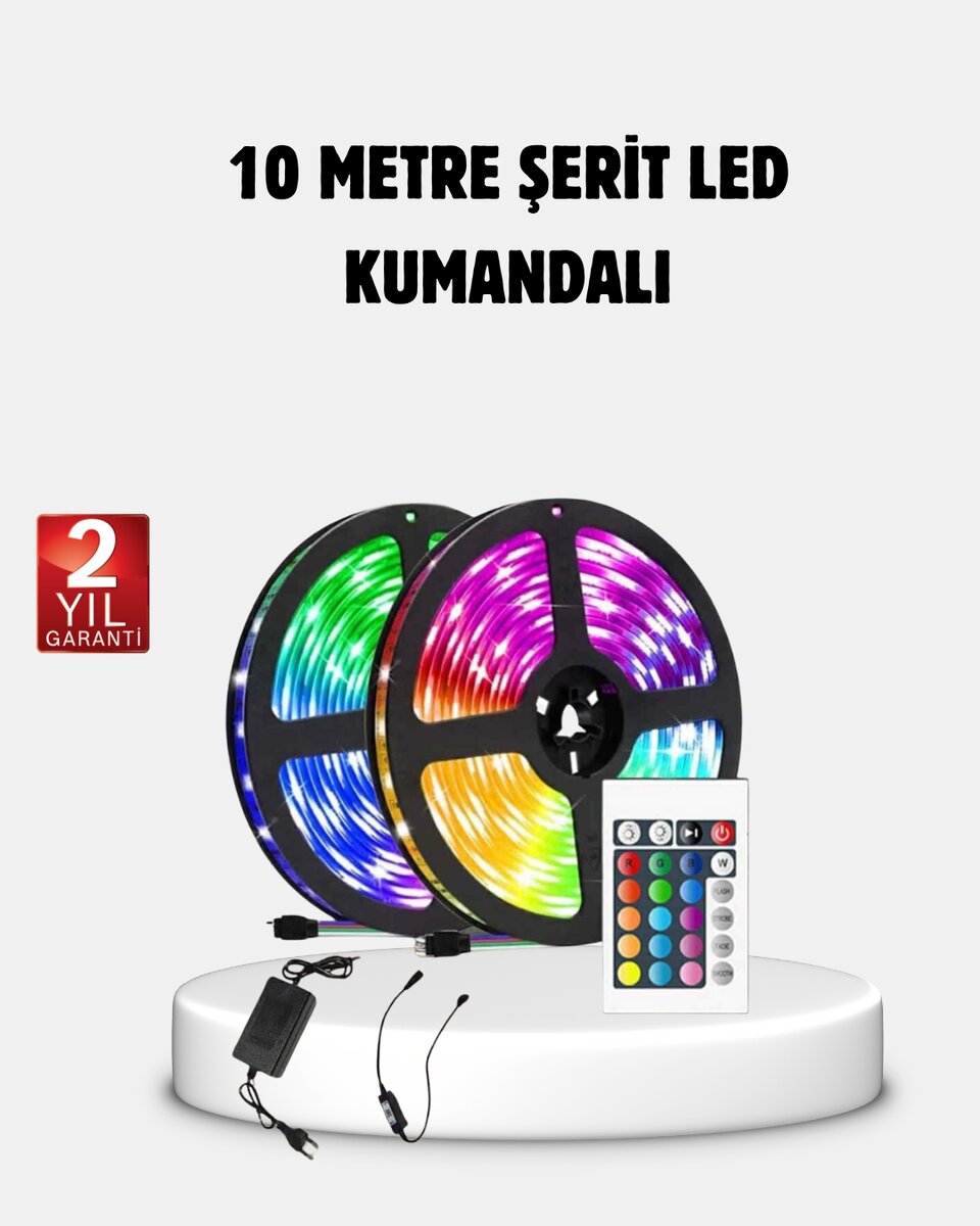 RGB Smart Şerit LED – TV Arkası ve Dekoratif Alanlar İçin Işık Şeridi RGB Smart Şerit LED – TV Arkası ve Dekoratif Alanlar İçin Işık Şeridi