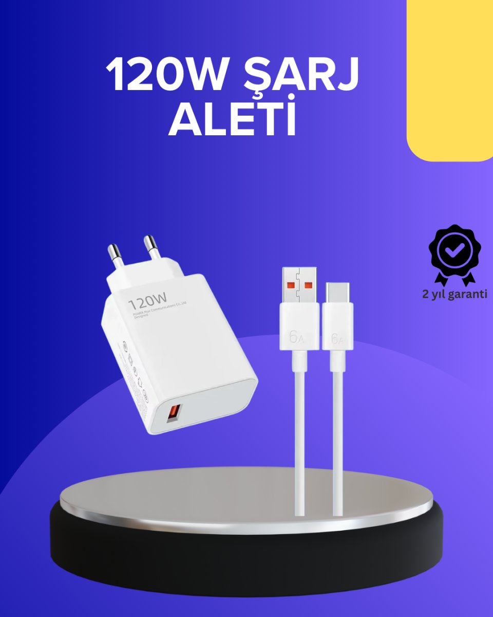 120 Watt Hızlı Şarj Adaptörü Samsung S20 S21 S22 S23 Uyumlu 120 Watt Hızlı Şarj Adaptörü Samsung S20 S21 S22 S23 Uyumlu