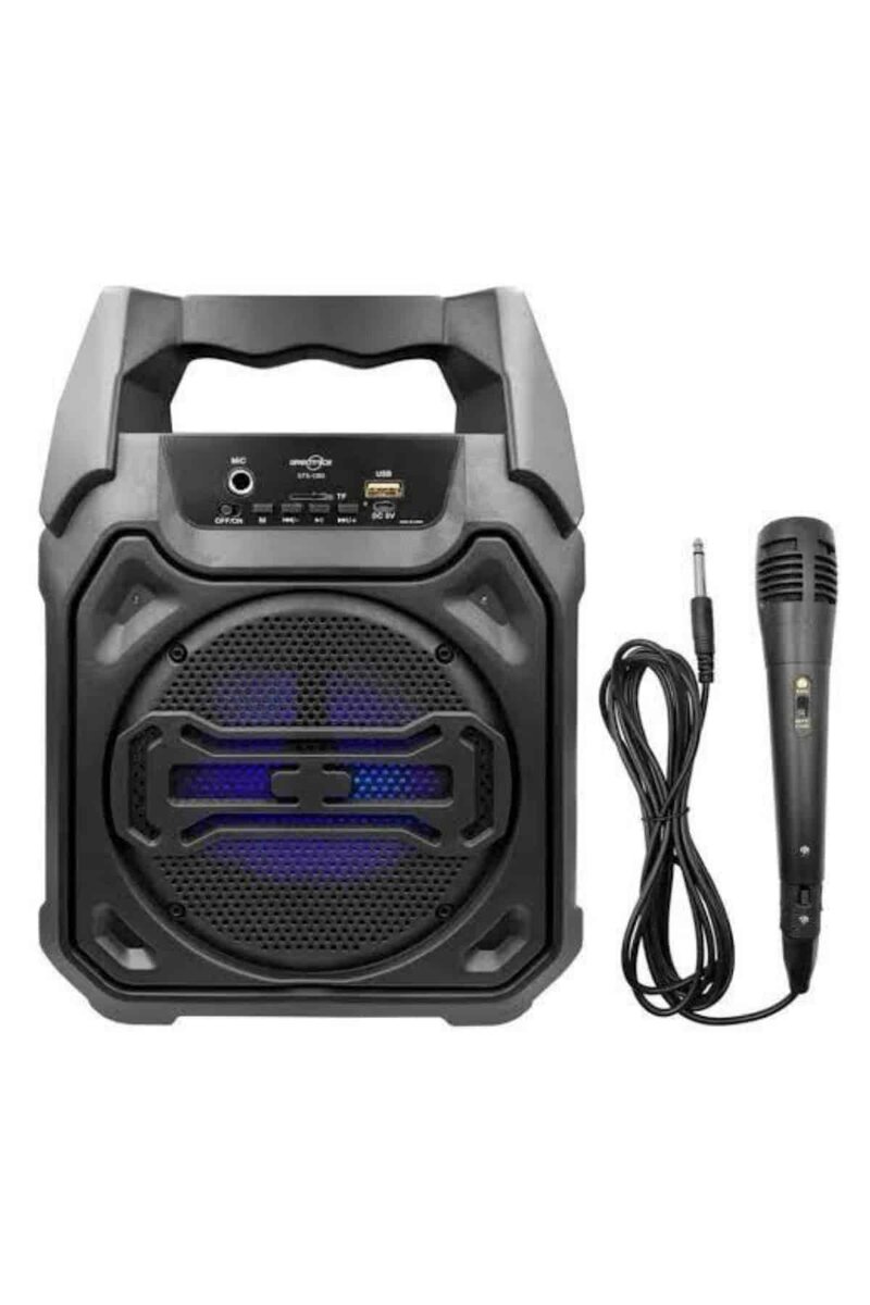 Karaoke Mikrofonlu Fm Radyolu Bluetooth Hoparlör Yüksek Ses Kaliteli Karaoke Mikrofonlu Fm Radyolu Bluetooth Hoparlör Yüksek Ses Kaliteli