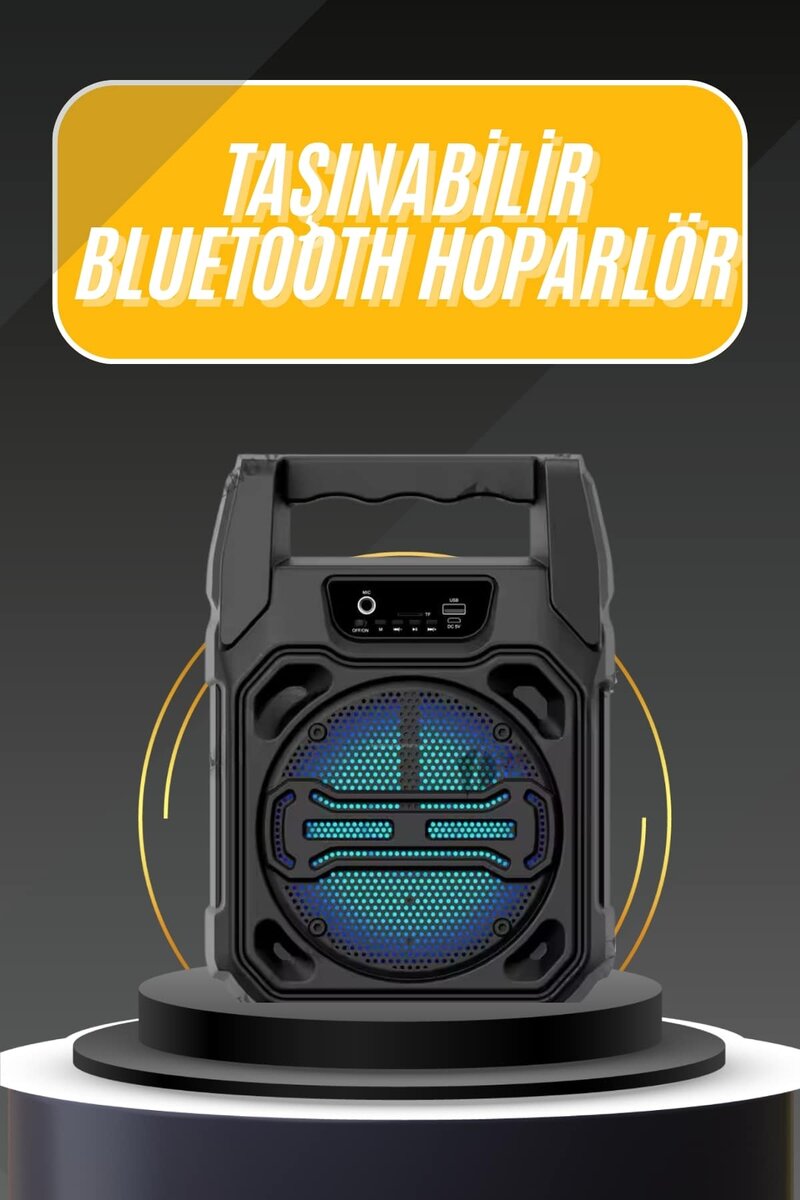 Karaoke Mikrofonlu Fm Radyolu Bluetooth Hoparlör Yüksek Ses Kaliteli Karaoke Mikrofonlu Fm Radyolu Bluetooth Hoparlör Yüksek Ses Kaliteli