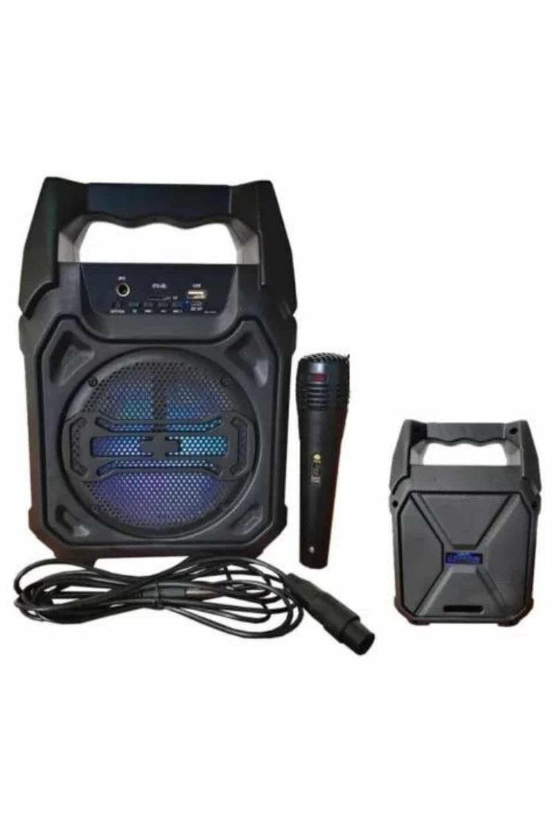 Karaoke Mikrofonlu Fm Radyolu Bluetooth Hoparlör Yüksek Ses Kaliteli Karaoke Mikrofonlu Fm Radyolu Bluetooth Hoparlör Yüksek Ses Kaliteli