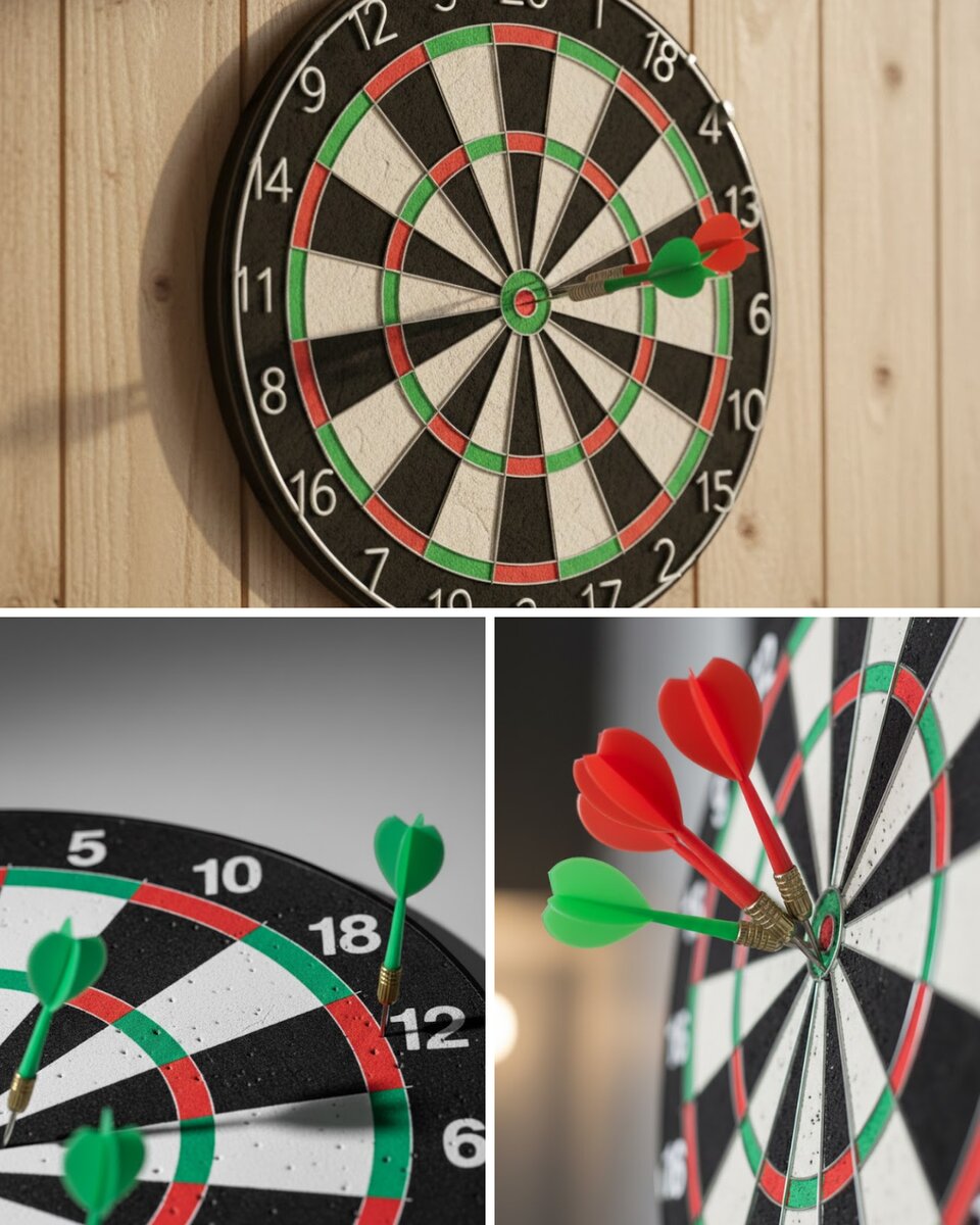 Kaliteli Ahşap Dart Tahtası 12 İnç 4 Adet Metal İğne Uçlu Ok Kaliteli Ahşap Dart Tahtası 12 İnç 4 Adet Metal İğne Uçlu Ok