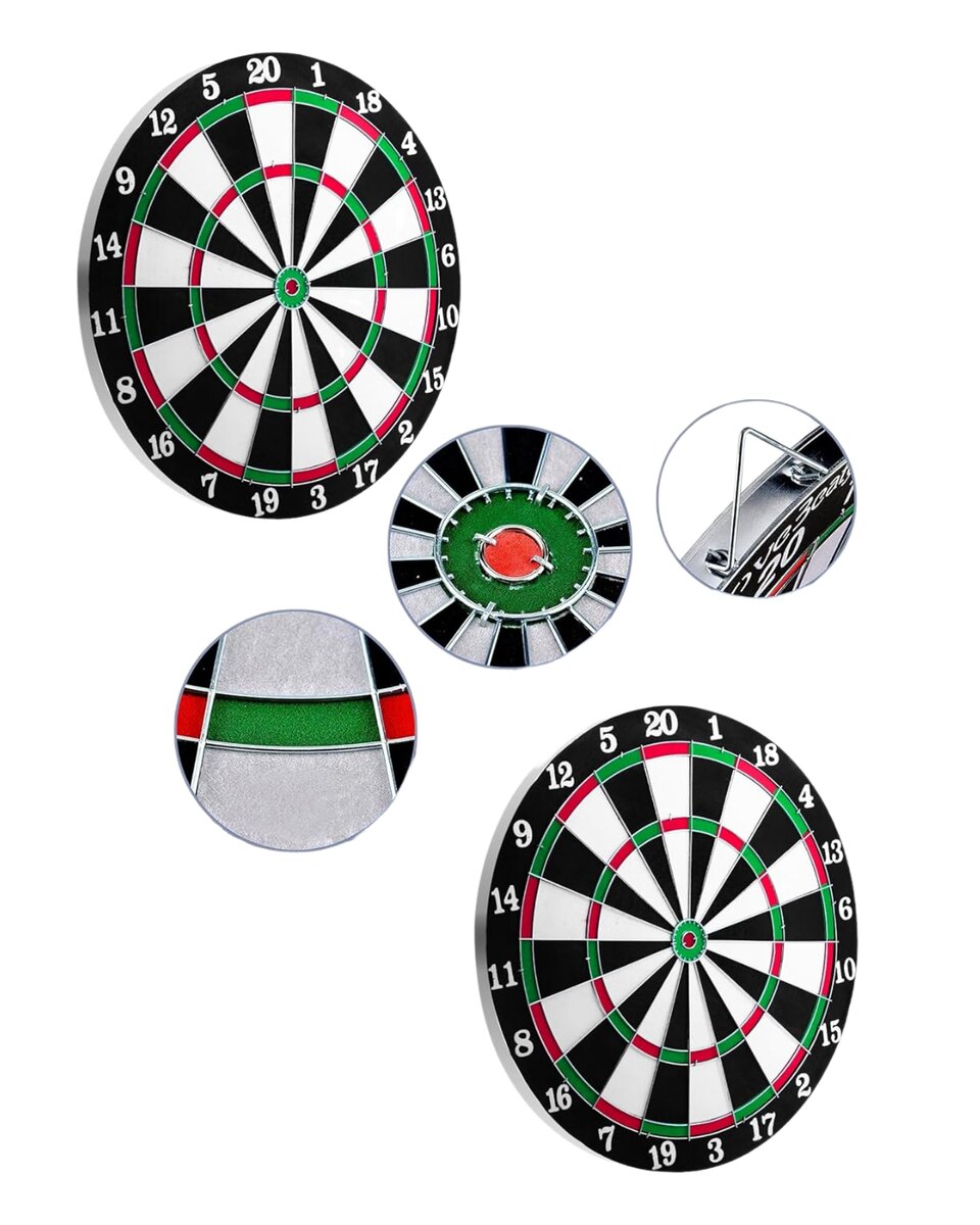 Şık Tasarımlı Dart Tahtası 12 İnç Dayanıklı Ahşap Gövde Şık Tasarımlı Dart Tahtası 12 İnç Dayanıklı Ahşap Gövde