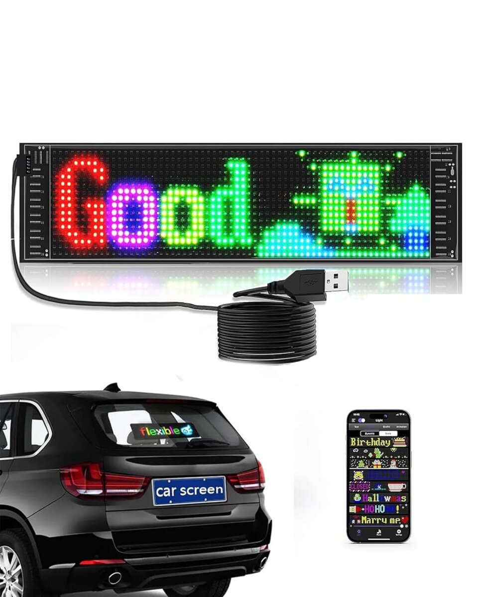 Dekoratif LED Yazı Paneli RGB Animasyonlu Uzaktan Kumandalı Ekran Dekoratif LED Yazı Paneli RGB Animasyonlu Uzaktan Kumandalı Ekran