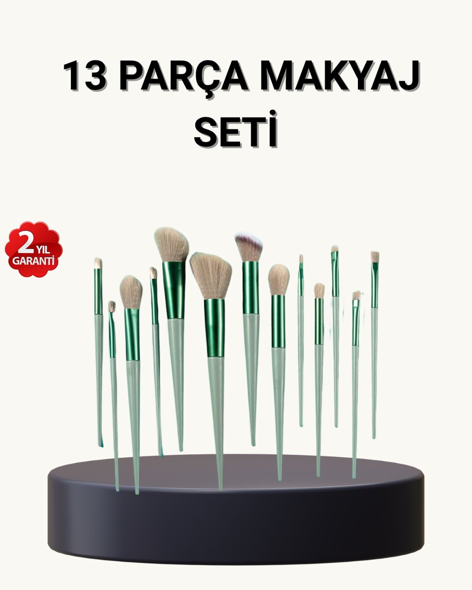 13’lü Yumuşak Kıllı Makyaj Fırça Seti – Profesyonel Kalite, Hassas Ciltlere Uygun 13’lü Yumuşak Kıllı Makyaj Fırça Seti – Profesyonel Kalite, Hassas Ciltlere Uygun