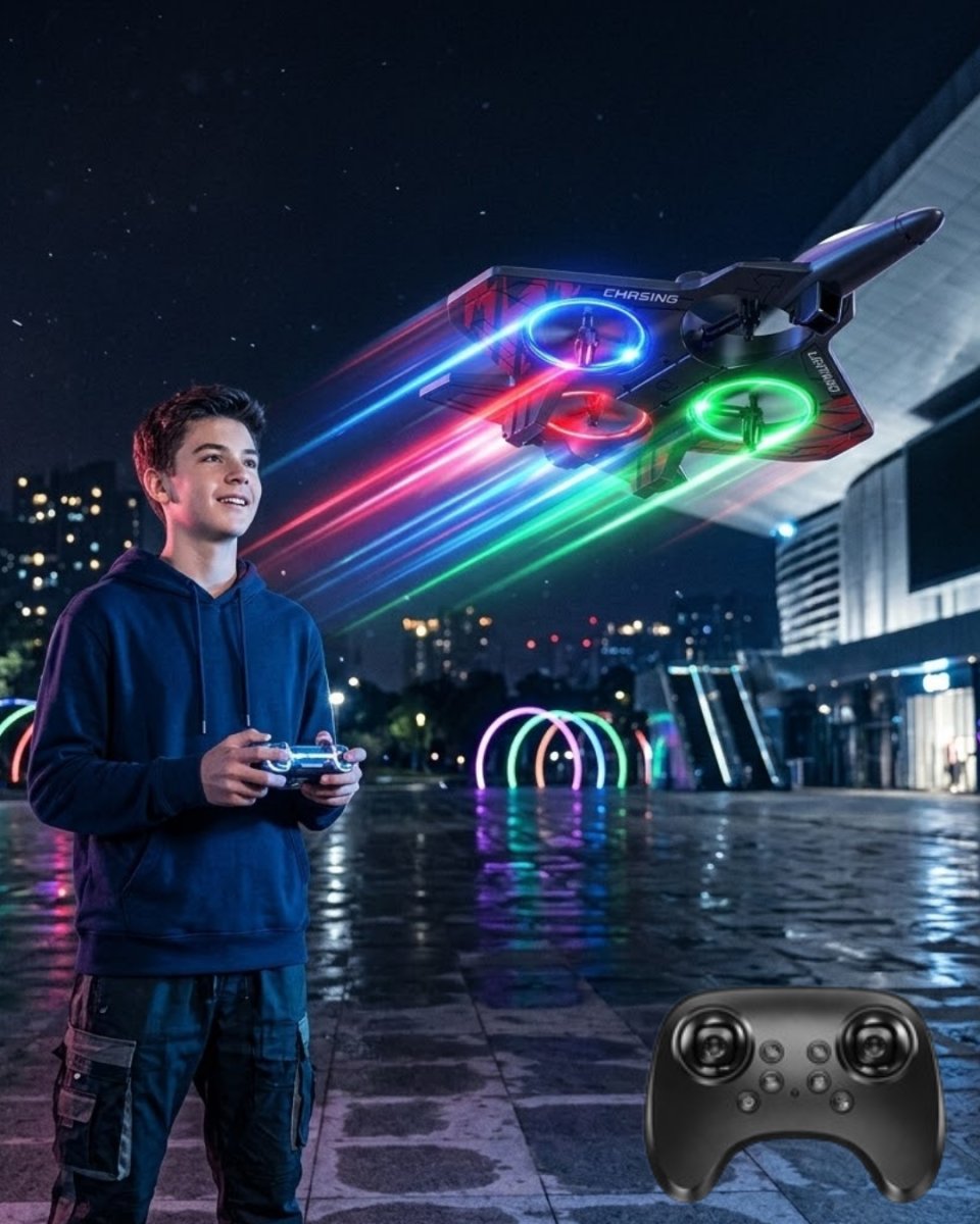 LED Işıklı Fighter Jet Tasarımlı Drone Uzaktan Kumandalı Akrobatik Oyuncak Uçak LED Işıklı Fighter Jet Tasarımlı Drone Uzaktan Kumandalı Akrobatik Oyuncak Uçak