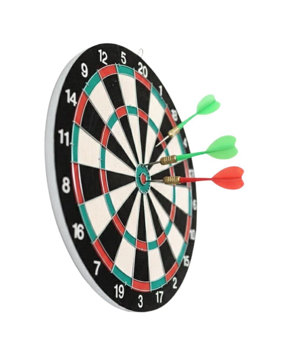 Ev ve Oyun Alanları İçin 15 İnç Dart Tahtası 4 Dart Oku Dahil Ev ve Oyun Alanları İçin 15 İnç Dart Tahtası 4 Dart Oku Dahil