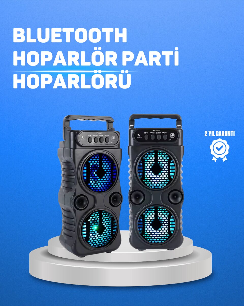 Kablosuz LED Işıklı Bluetooth Hoparlör – FM Radyolu, Mikrofon Girişli Kablosuz LED Işıklı Bluetooth Hoparlör – FM Radyolu, Mikrofon Girişli