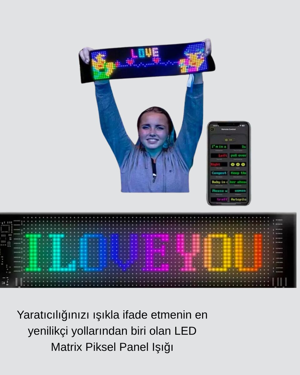 Akıllı LED Matrix Panel – USB Bağlantılı, Kaydırmalı Yazı ve Animasyon Desteği Akıllı LED Matrix Panel – USB Bağlantılı, Kaydırmalı Yazı ve Animasyon Desteği