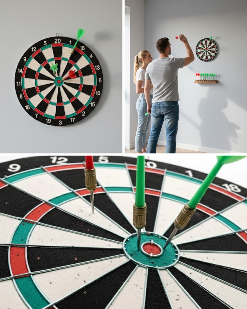 17 İnç Dart Tahtası 4 Metal Dart Oku 17 İnç Dart Tahtası 4 Metal Dart Oku