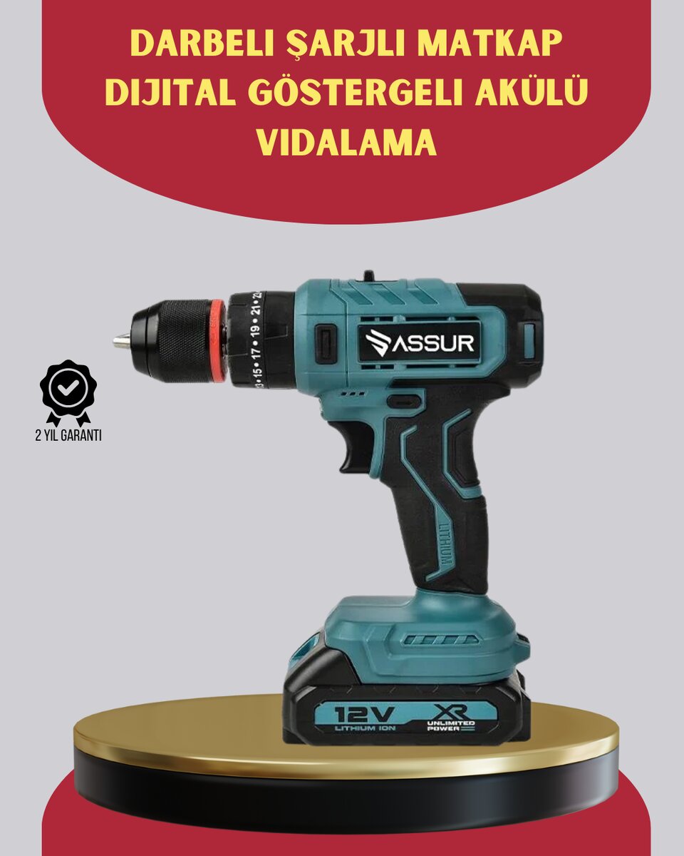 18 Parça Dijital Matkap Seti Çift Bataryalı 18 Parça Dijital Matkap Seti Çift Bataryalı