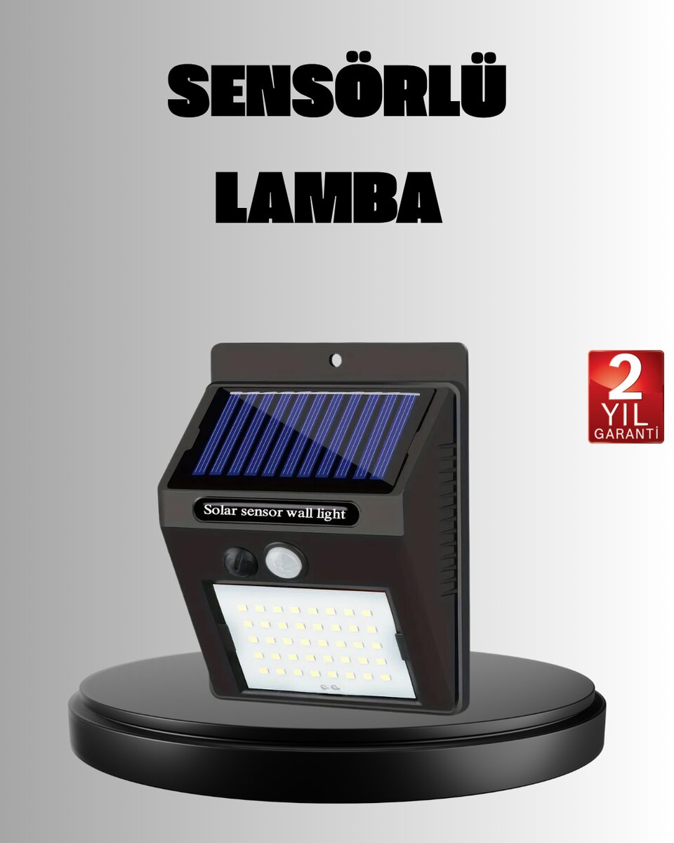 Solar LED Bahçe Aydınlatma – Hareket Sensörlü, Güneş Paneliyle Şarj Olan, IP65 Dayanıklı Solar LED Bahçe Aydınlatma – Hareket Sensörlü, Güneş Paneliyle Şarj Olan, IP65 Dayanıklı