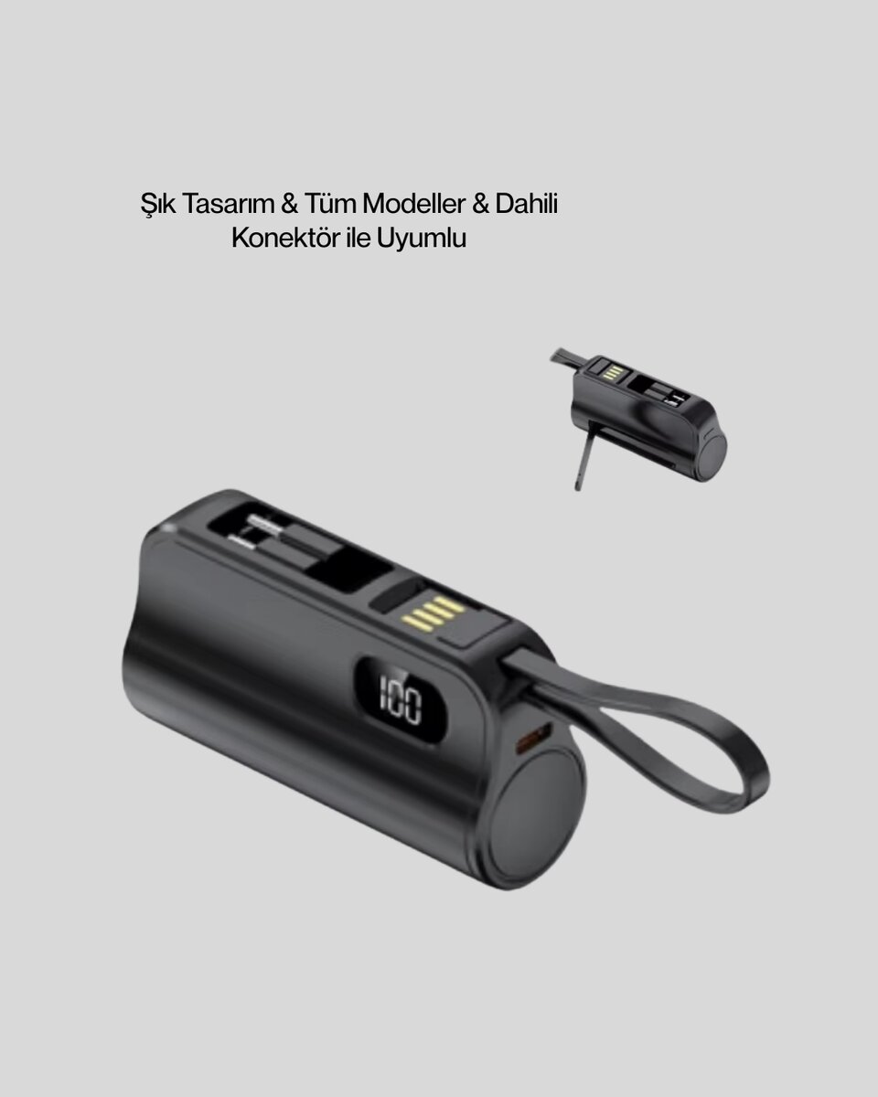 LED Göstergeli 2000mAh Cep Tipi Hızlı Şarj Powerbank LED Göstergeli 2000mAh Cep Tipi Hızlı Şarj Powerbank