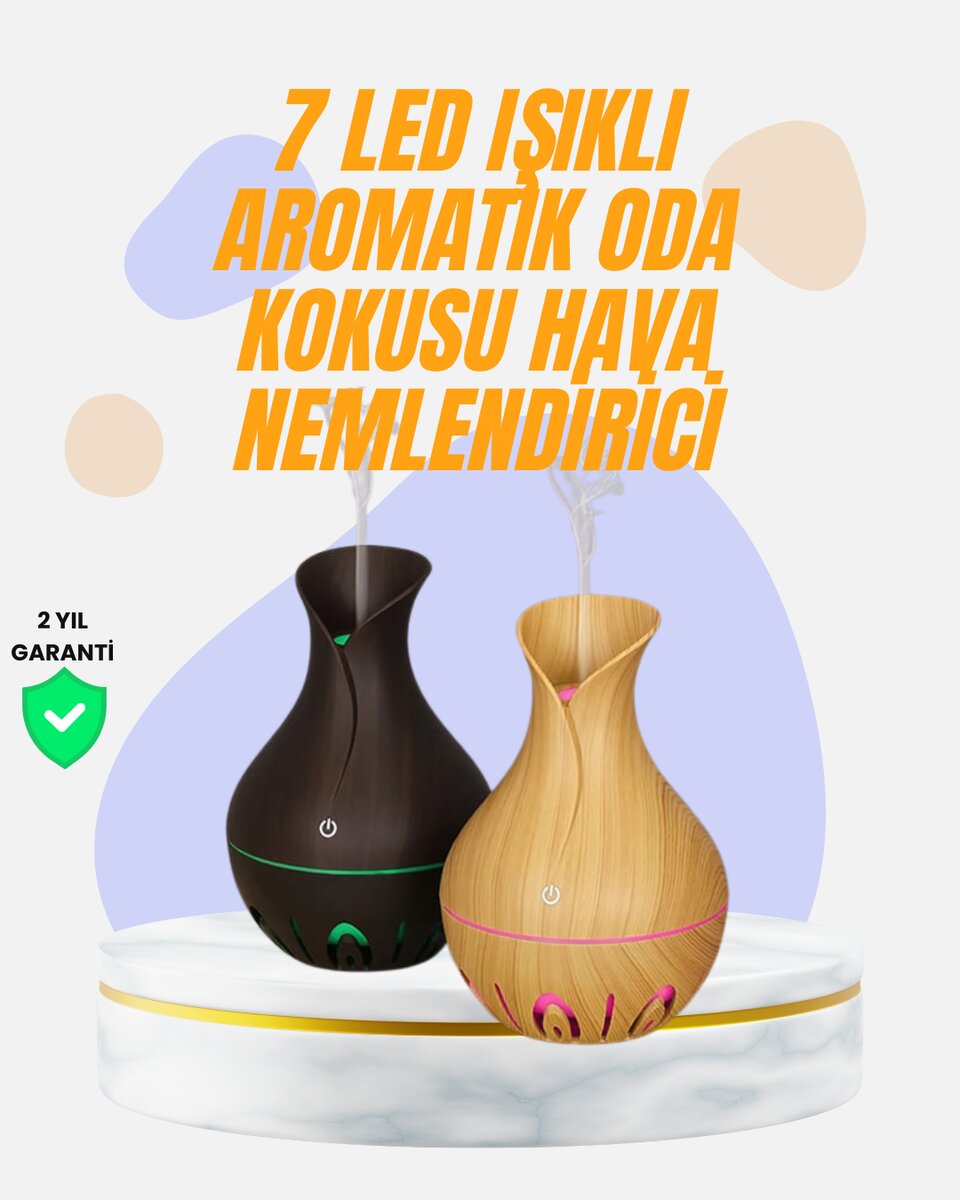 Led Işıklı Ultrasonik Oda Nemlendirici ve Uçucu Yağ Difüzörü Led Işıklı Ultrasonik Oda Nemlendirici ve Uçucu Yağ Difüzörü