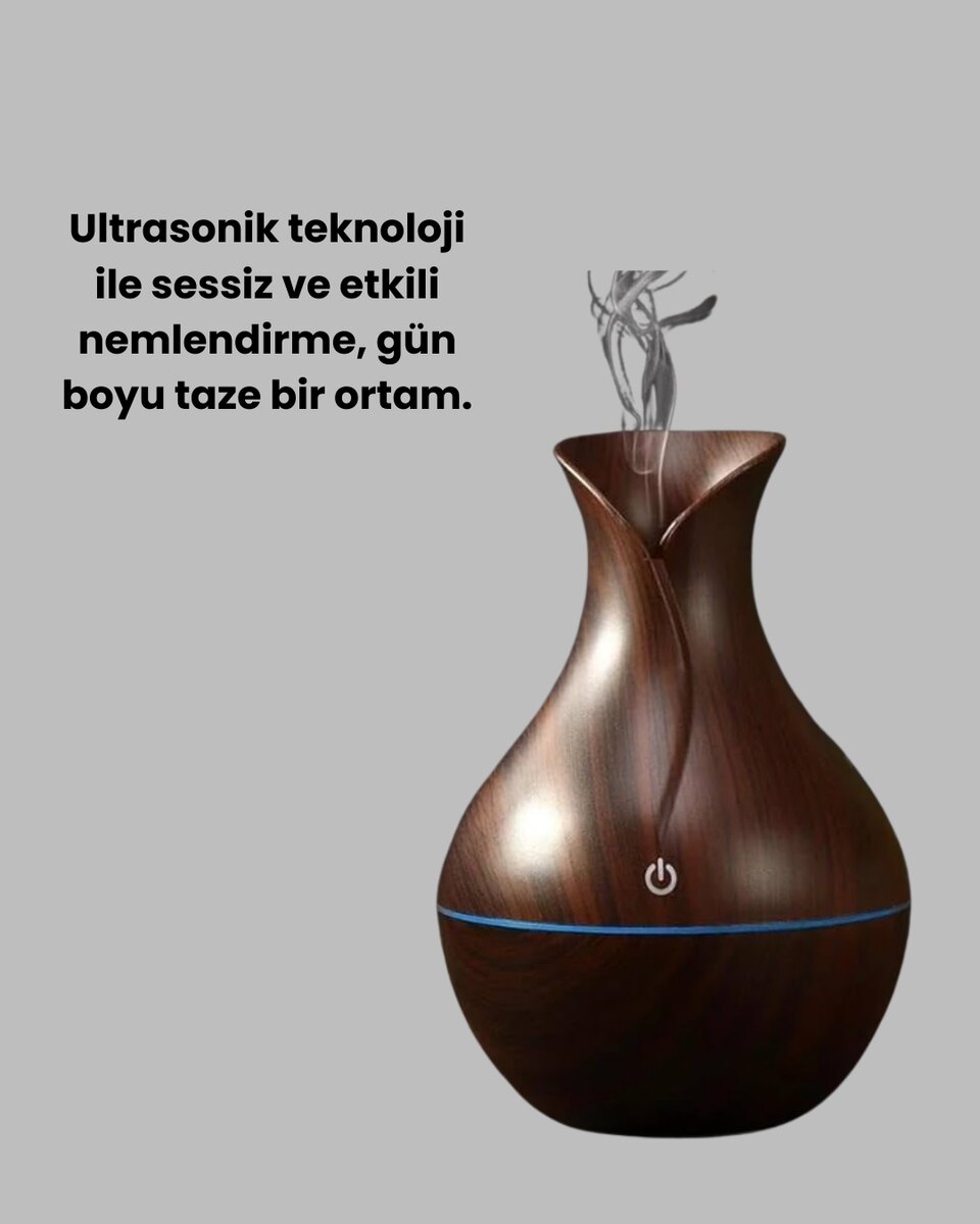 Led Işıklı Ultrasonik Oda Nemlendirici ve Uçucu Yağ Difüzörü Led Işıklı Ultrasonik Oda Nemlendirici ve Uçucu Yağ Difüzörü
