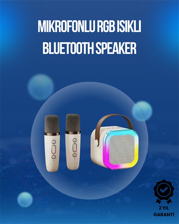 Bluetooth, USB ve AUX Girişli Çok Fonksiyonlu Karaoke Hoparlör Bluetooth, USB ve AUX Girişli Çok Fonksiyonlu Karaoke Hoparlör
