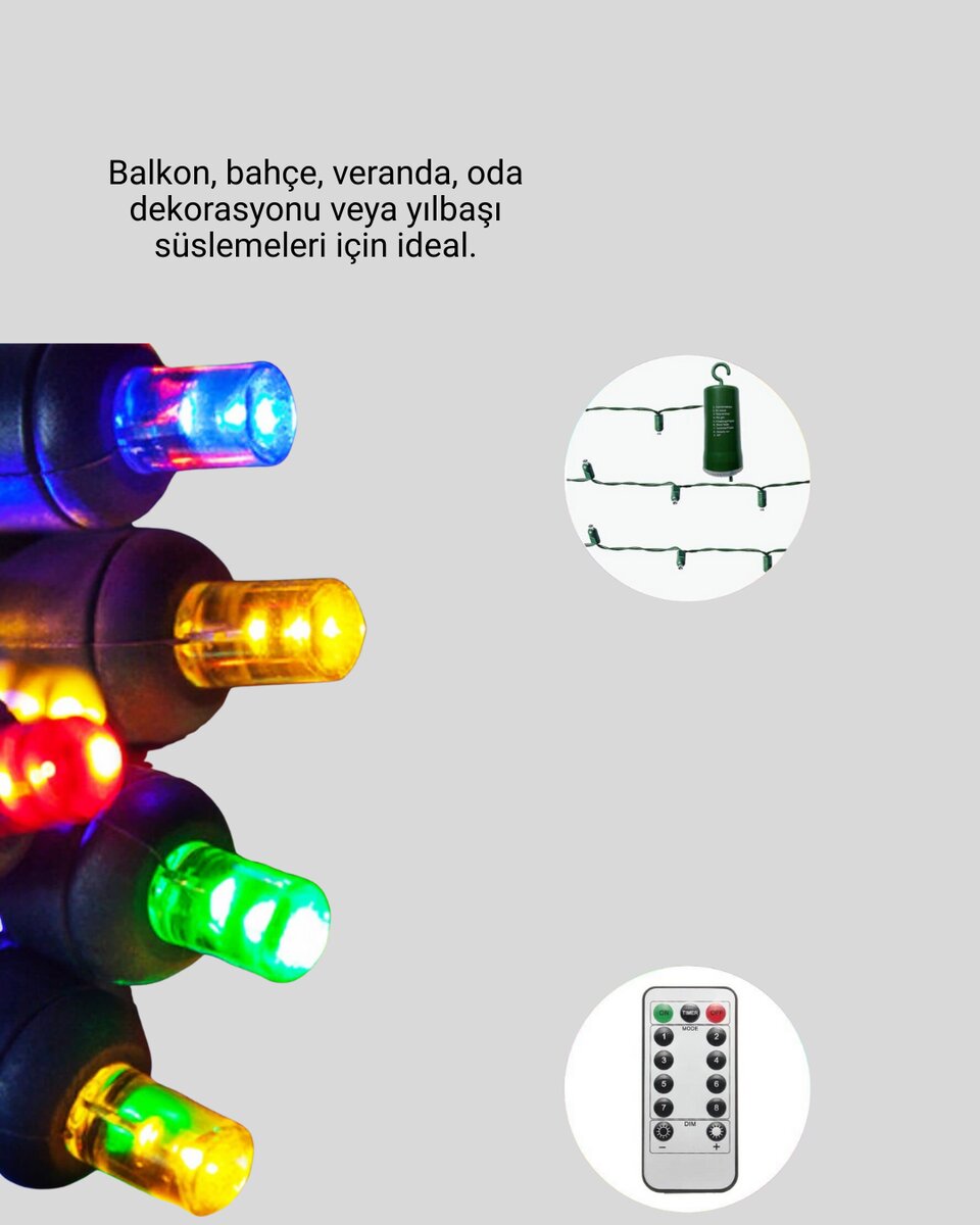 Noel ve Parti Dekorasyonu İçin 2x2 LED Perde Işık – 8 Fonksiyonlu Noel ve Parti Dekorasyonu İçin 2x2 LED Perde Işık – 8 Fonksiyonlu