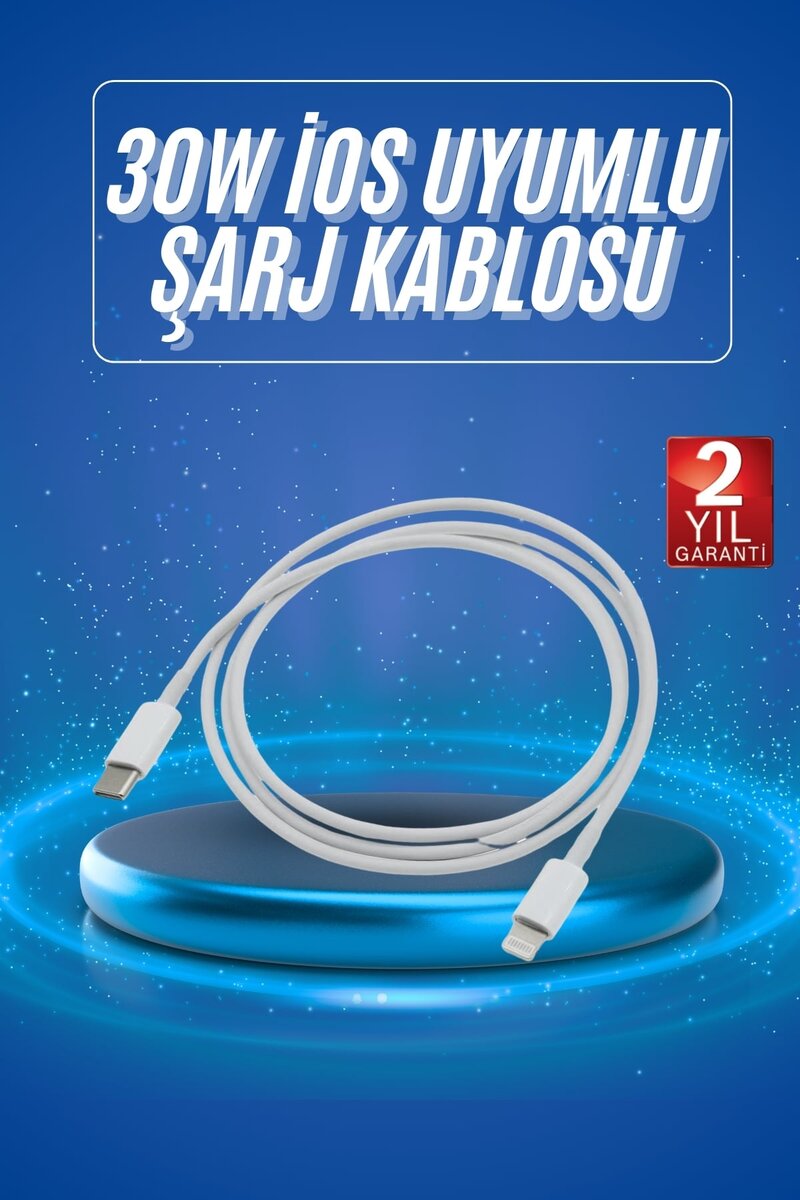 Type-C Ligtning 30W İOS Şarj Kablosu Hızlı Şarj Kablosu Type-C Ligtning 30W İOS Şarj Kablosu Hızlı Şarj Kablosu