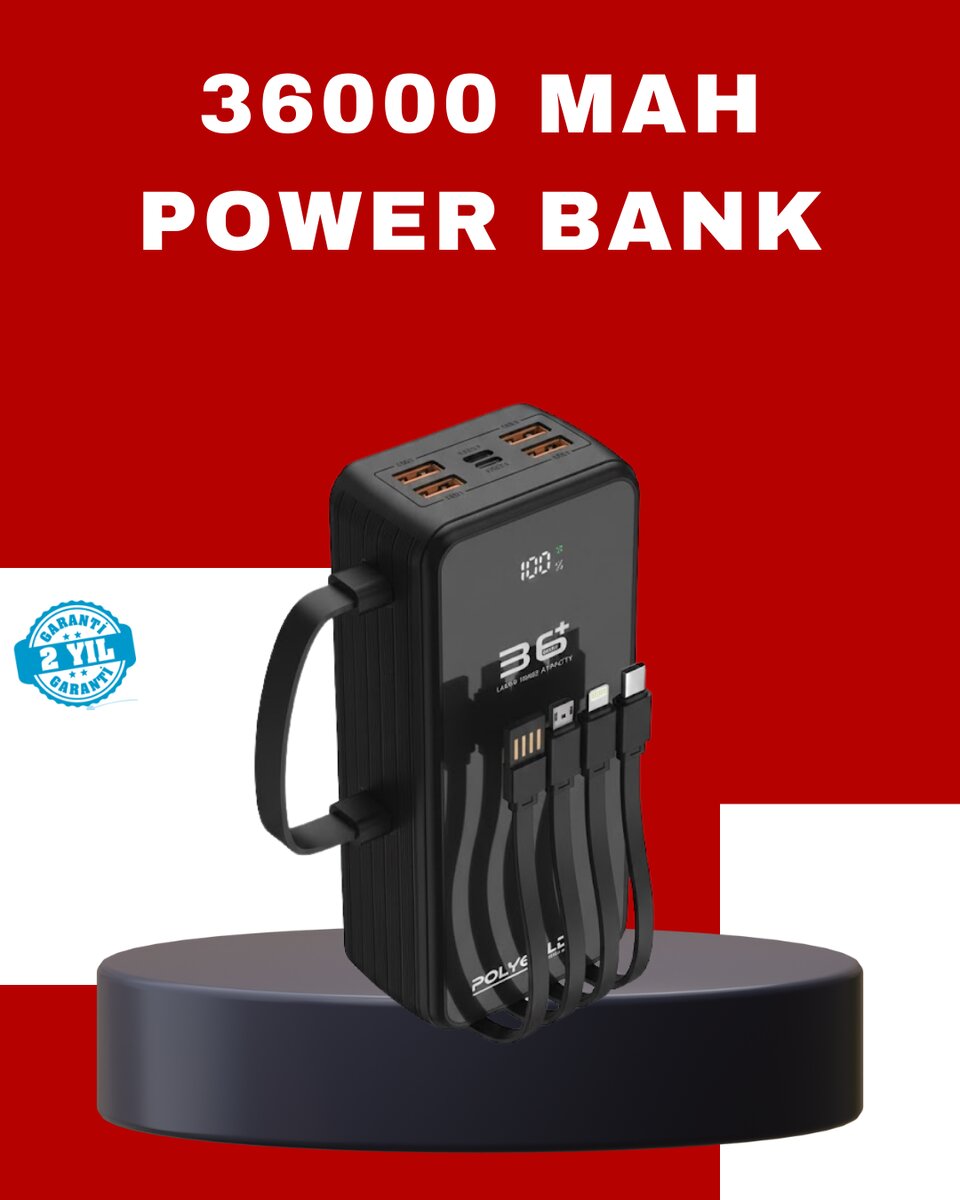 Kablosuz Şarj Özellikli Güç Bankası Gün Boyu Kesintisiz Enerji Kablosuz Şarj Özellikli Güç Bankası Gün Boyu Kesintisiz Enerji