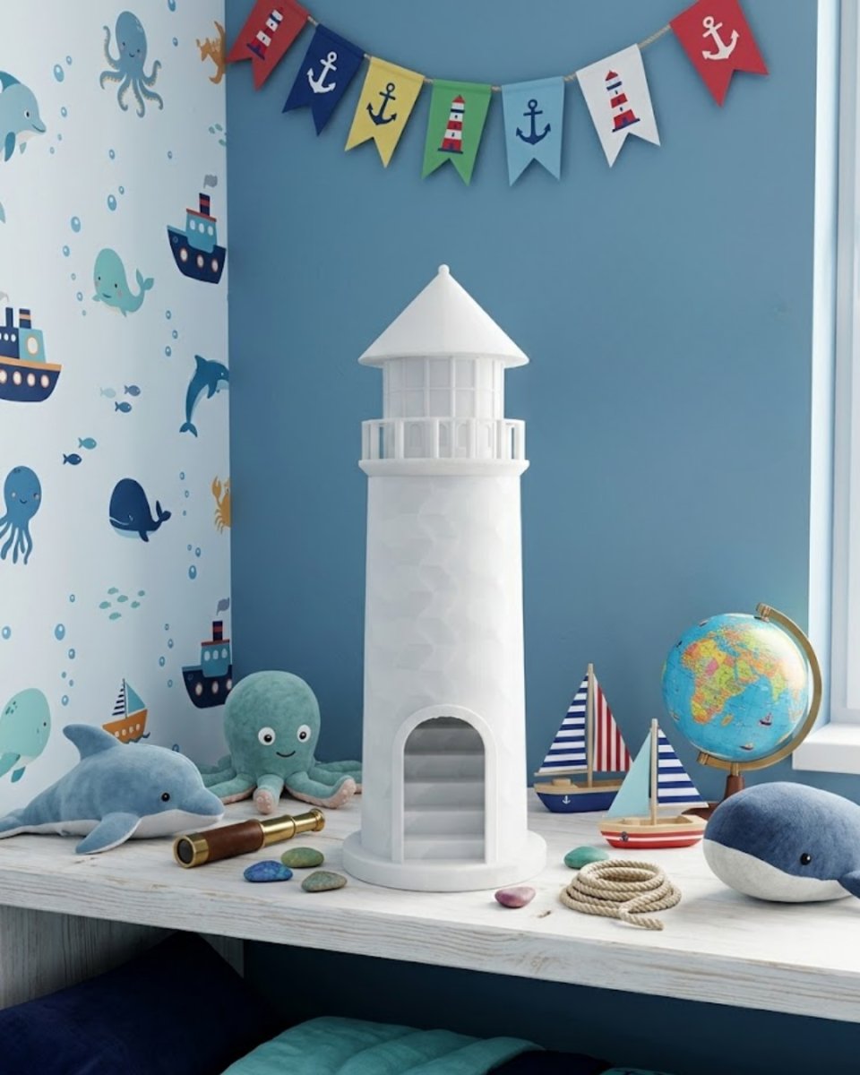 3D Deniz Feneri Mumluk Dekoratif Masa Üstü Aksesuar 3D Deniz Feneri Mumluk Dekoratif Masa Üstü Aksesuar