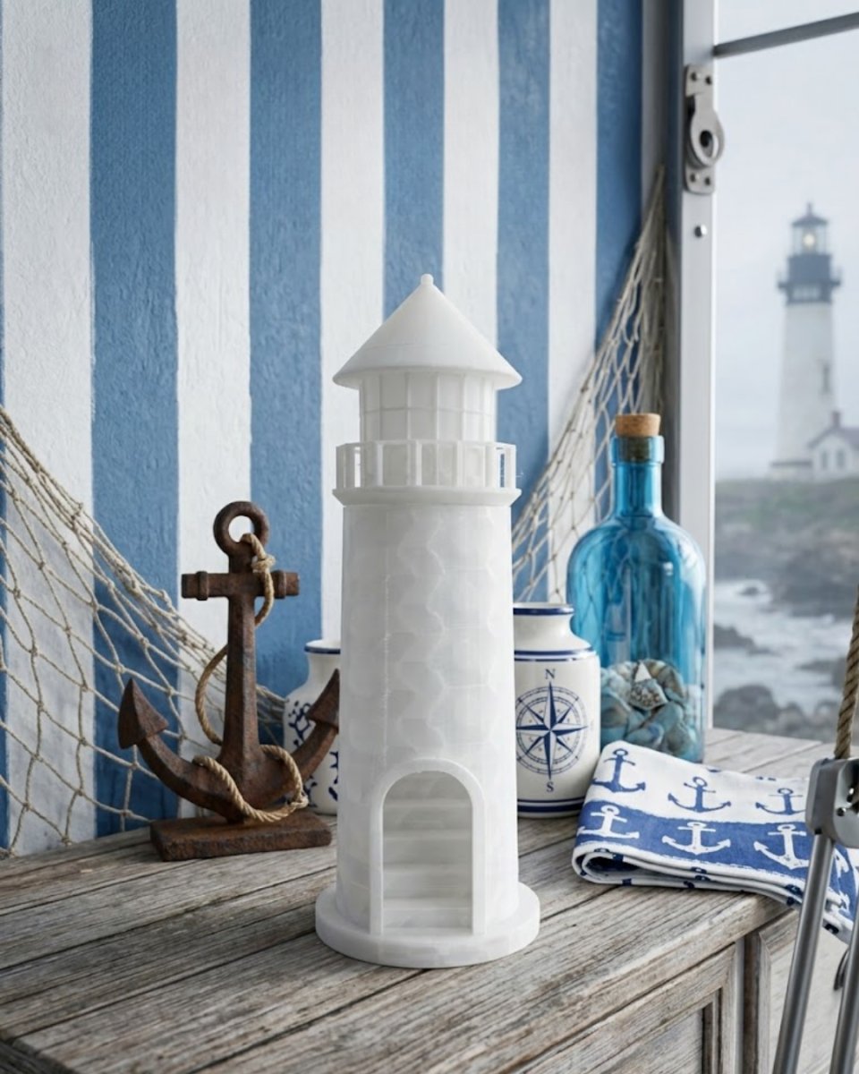 Deniz Temalı 3D Deniz Feneri Dekoratif Obje Ev Aksesuarı Deniz Temalı 3D Deniz Feneri Dekoratif Obje Ev Aksesuarı