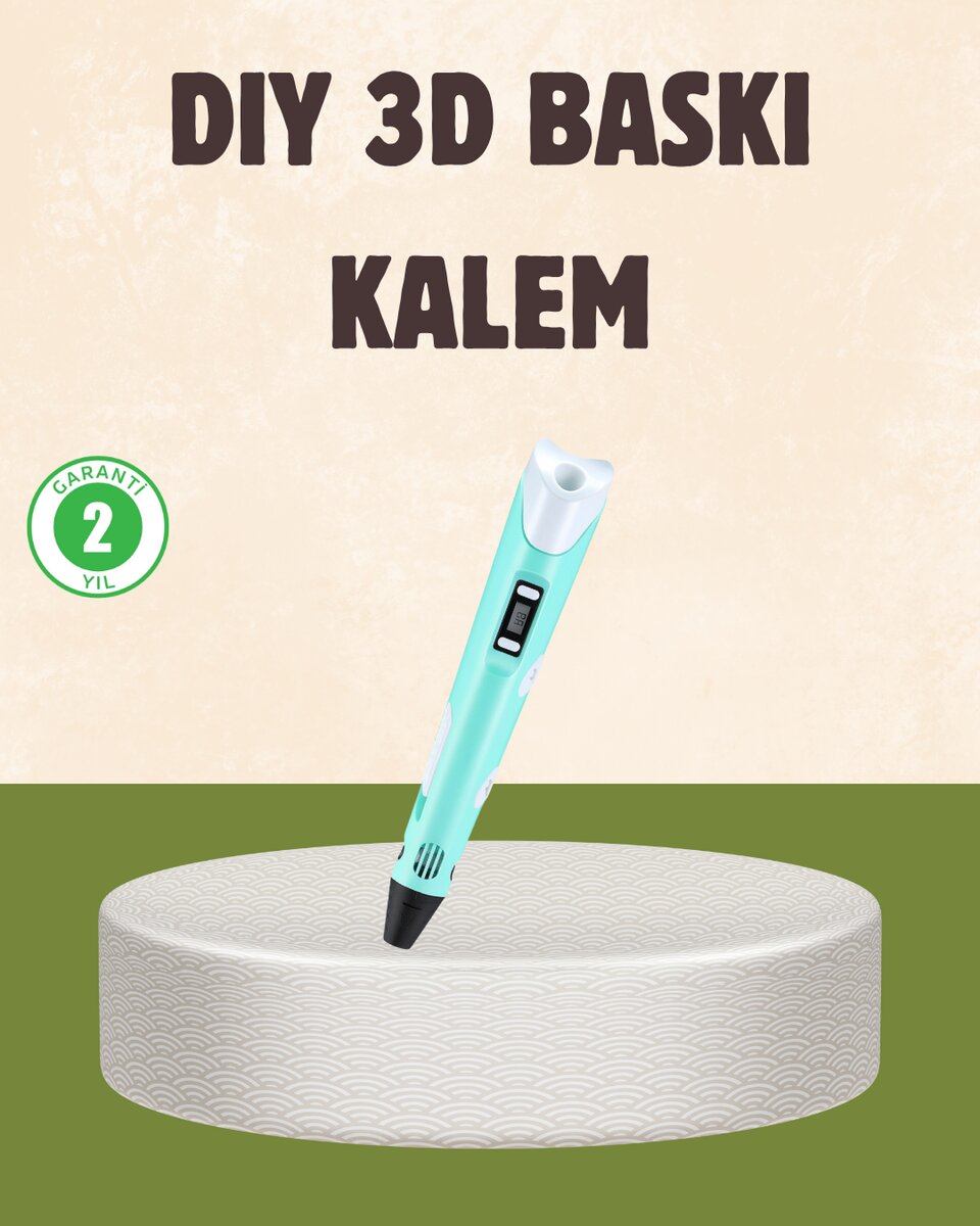 ABS ve PLA Filament Destekli 3D Yazıcı Kalem ABS ve PLA Filament Destekli 3D Yazıcı Kalem