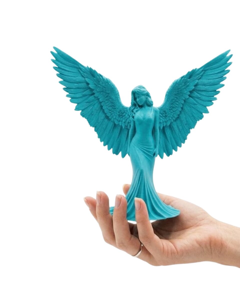 Turkuaz Melek Biblo 3D Dekoratif Angel Figür Küçük Boy Ev Aksesuarı Turkuaz Melek Biblo 3D Dekoratif Angel Figür Küçük Boy Ev Aksesuarı