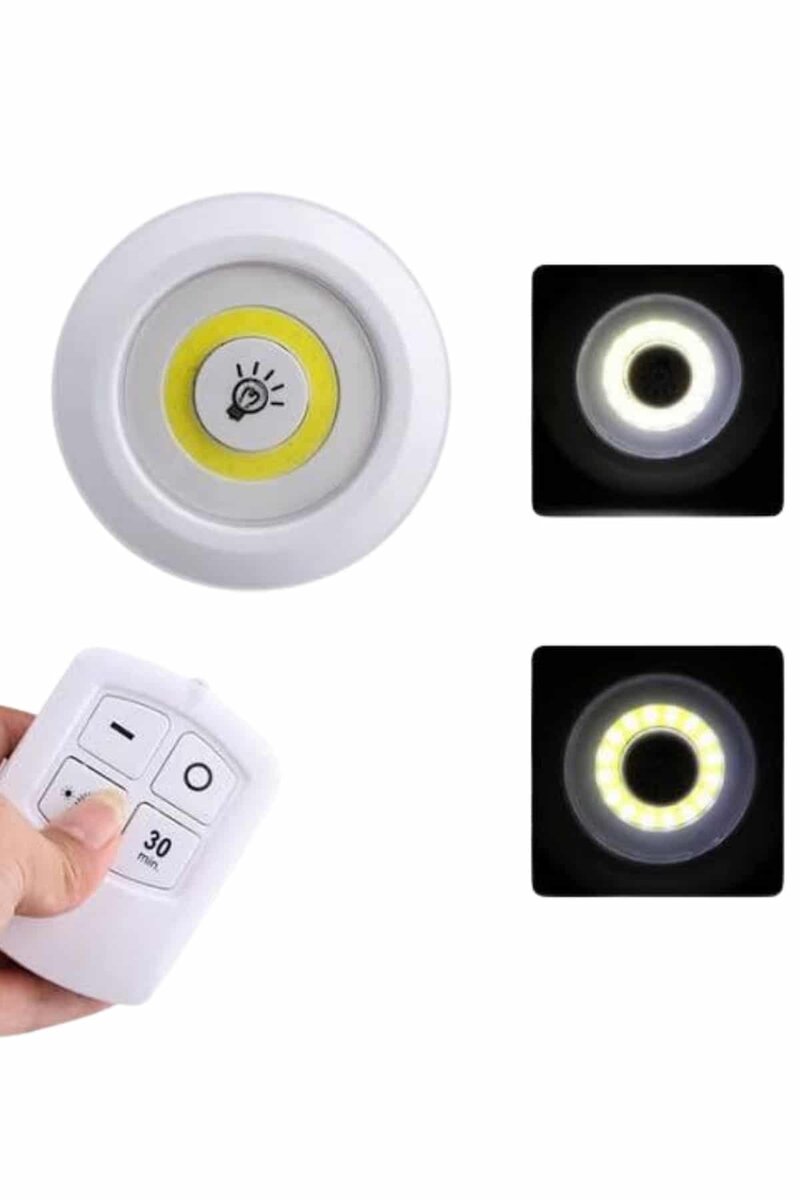Dolap Işığı Mutfak Rafı Işığı Uzaktan Kumandalı 3 Lü Spot Led Lamba Dolap Işığı Mutfak Rafı Işığı Uzaktan Kumandalı 3 Lü Spot Led Lamba