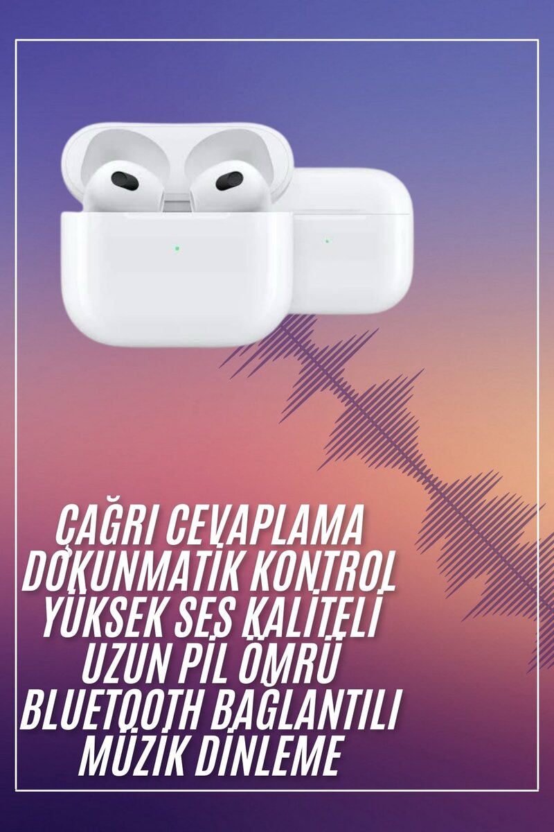 Bluetooth Kulaklık 3. Nesil Ios Android Uyumlu Yeni Nesil Wireless Charge Bluetooth Kulaklık 3. Nesil Ios Android Uyumlu Yeni Nesil Wireless Charge