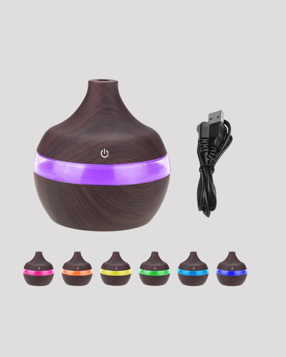 7 Renk LED Işıklı Ultrasonik Aroma Difüzör 300 ml 7 Renk LED Işıklı Ultrasonik Aroma Difüzör 300 ml