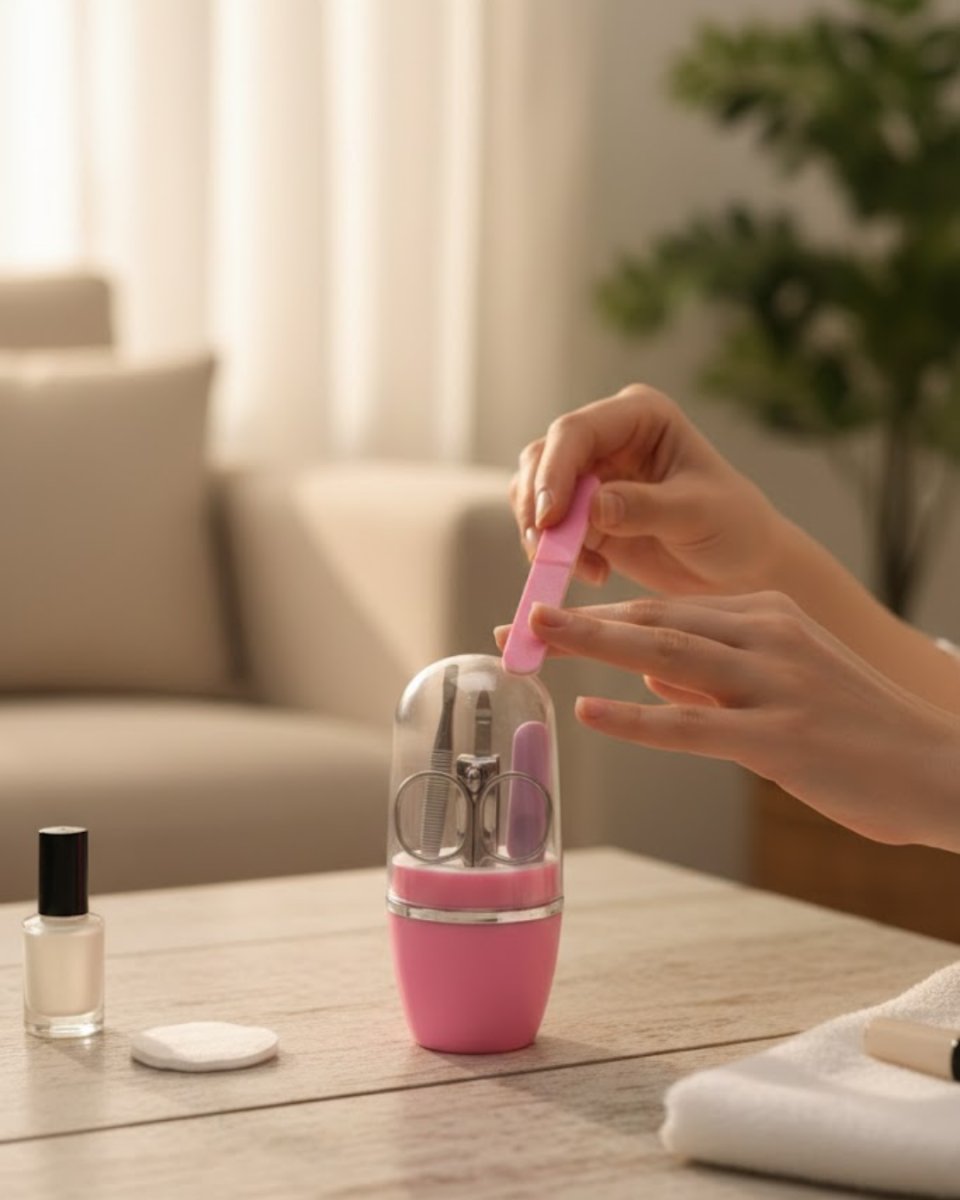 Tırnak Bakım Manikür Pedikür Seti 4 Parça Pembe Minimal ve Dayanıklı Tırnak Bakım Manikür Pedikür Seti 4 Parça Pembe Minimal ve Dayanıklı