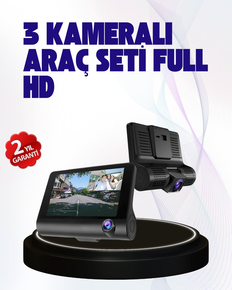 170° Geniş Açılı Araç Kamerası – 4.0” IPS Ekranlı Full HD DVR 170° Geniş Açılı Araç Kamerası – 4.0” IPS Ekranlı Full HD DVR