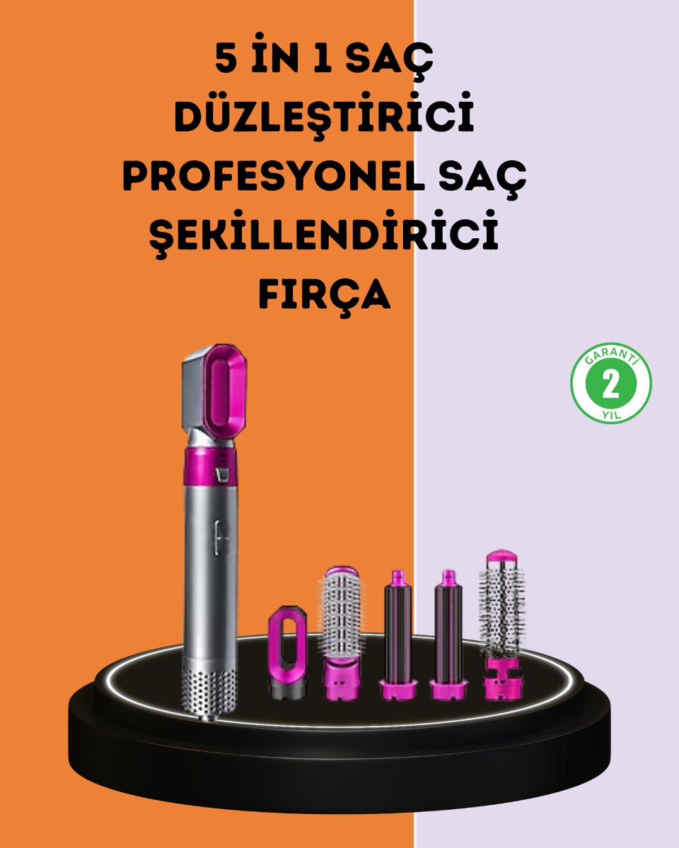 Çok Fonksiyonlu Saç Kurutma ve Şekillendirme Makinesi 5 Başlık Çok Fonksiyonlu Saç Kurutma ve Şekillendirme Makinesi 5 Başlık