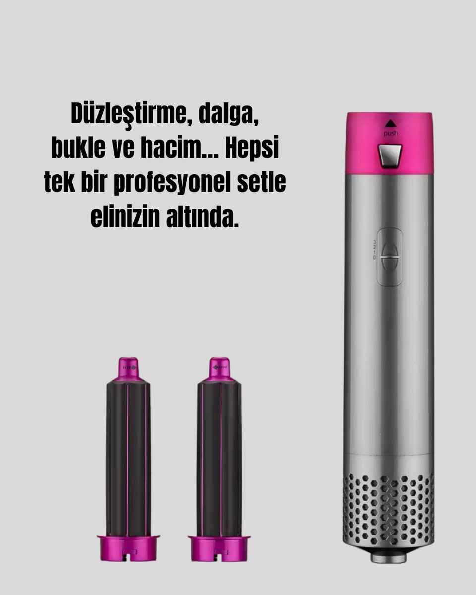Çok Fonksiyonlu Saç Kurutma ve Şekillendirme Makinesi 5 Başlık Çok Fonksiyonlu Saç Kurutma ve Şekillendirme Makinesi 5 Başlık