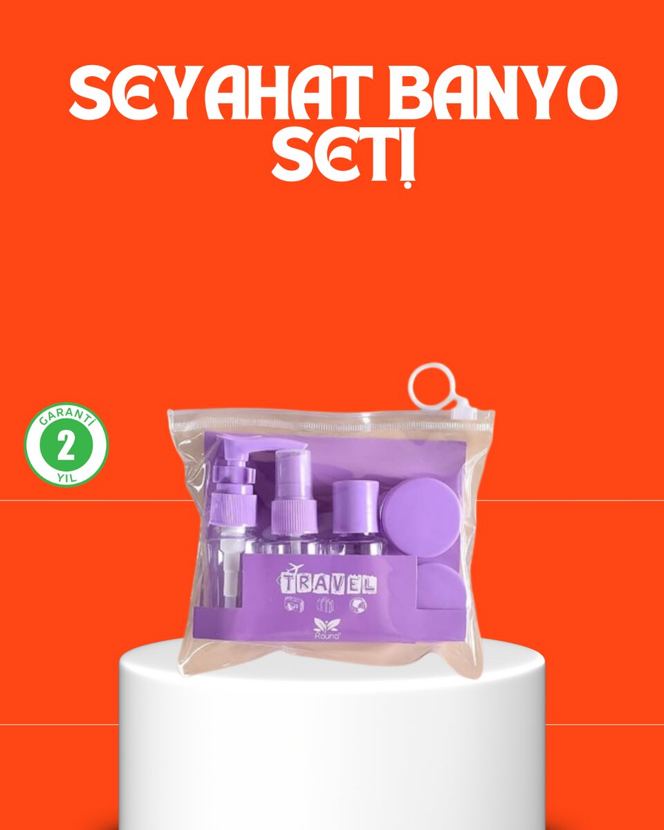 5 Parça Seyahat Kişisel Bakım Seti Şişe Sprey Krem Kutulu 5 Parça Seyahat Kişisel Bakım Seti Şişe Sprey Krem Kutulu