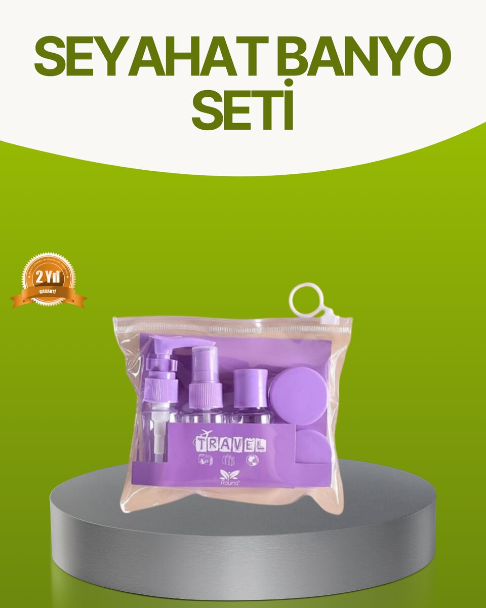 Seyahat Banyo Seti 5 Parça Şeffaf Taşıma Çantalı 30 ml Seyahat Banyo Seti 5 Parça Şeffaf Taşıma Çantalı 30 ml