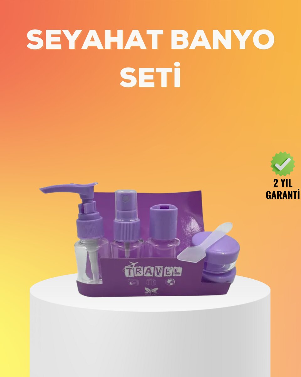 Seyahat Bakım Seti 5 Parça Sızdırmaz Şeffaf Kapaklı 30ml Seyahat Bakım Seti 5 Parça Sızdırmaz Şeffaf Kapaklı 30ml