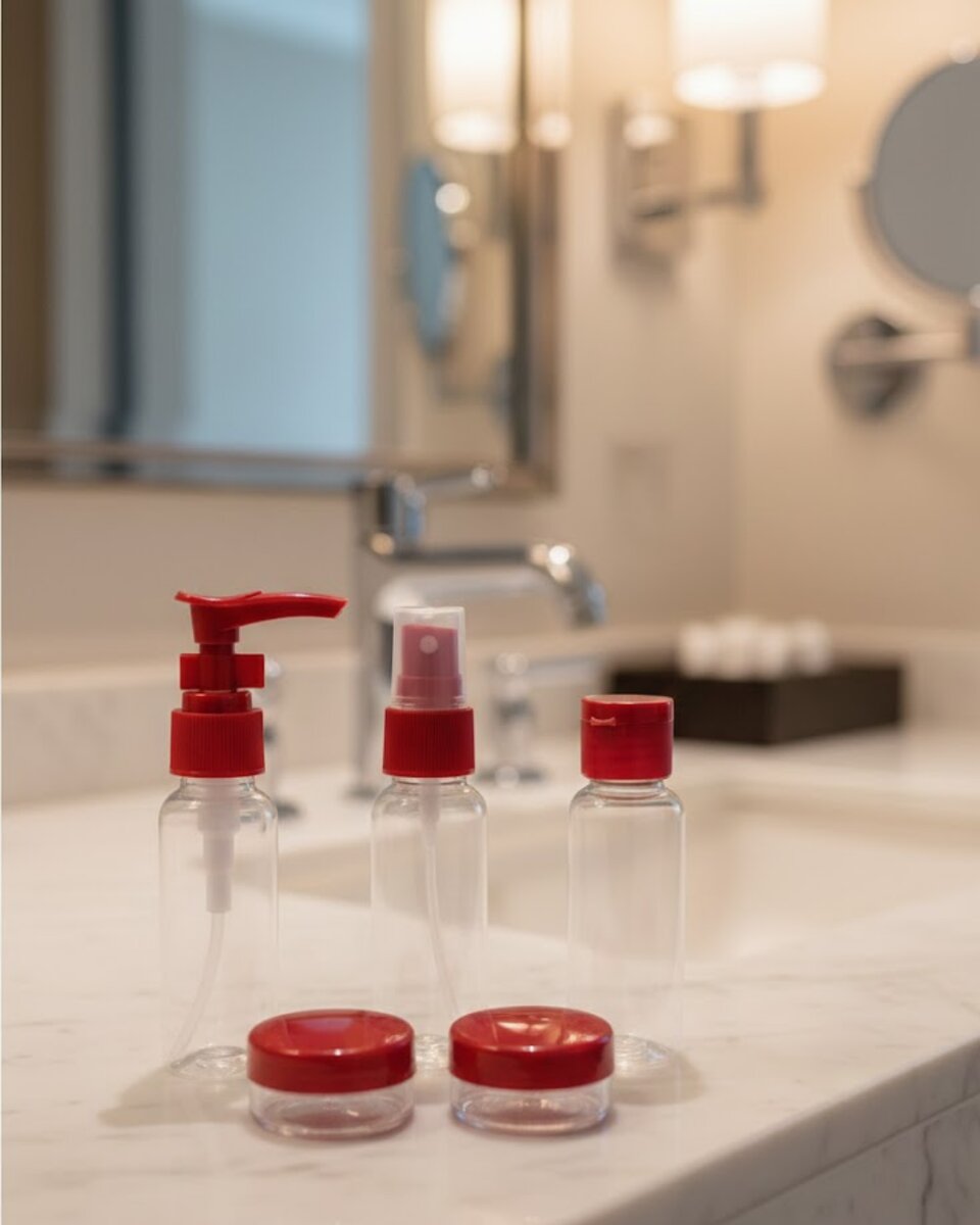 5’li Seyahat Boy Kozmetik Şişe Seti 30 ml Çantalı Organizer 5’li Seyahat Boy Kozmetik Şişe Seti 30 ml Çantalı Organizer