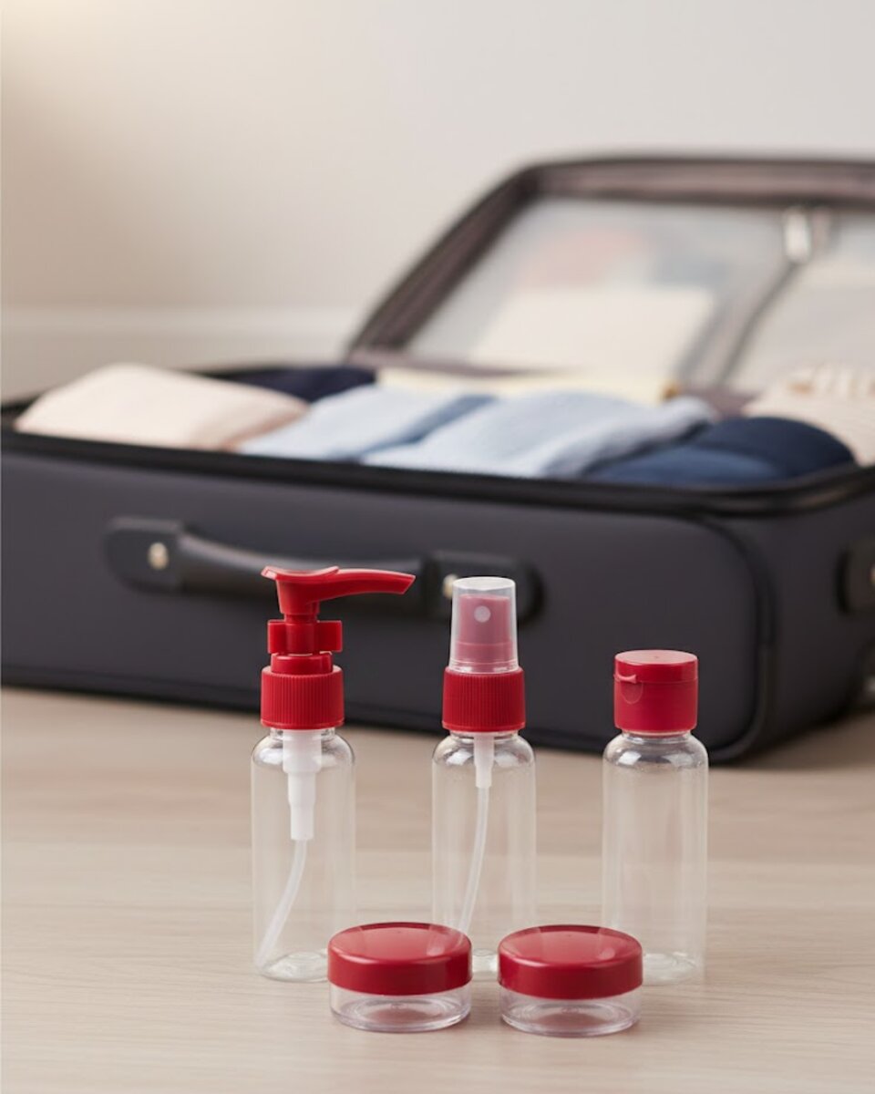 Taşınabilir 5 Parça Seyahat Kozmetik Dolum Seti 30 ml Taşınabilir 5 Parça Seyahat Kozmetik Dolum Seti 30 ml