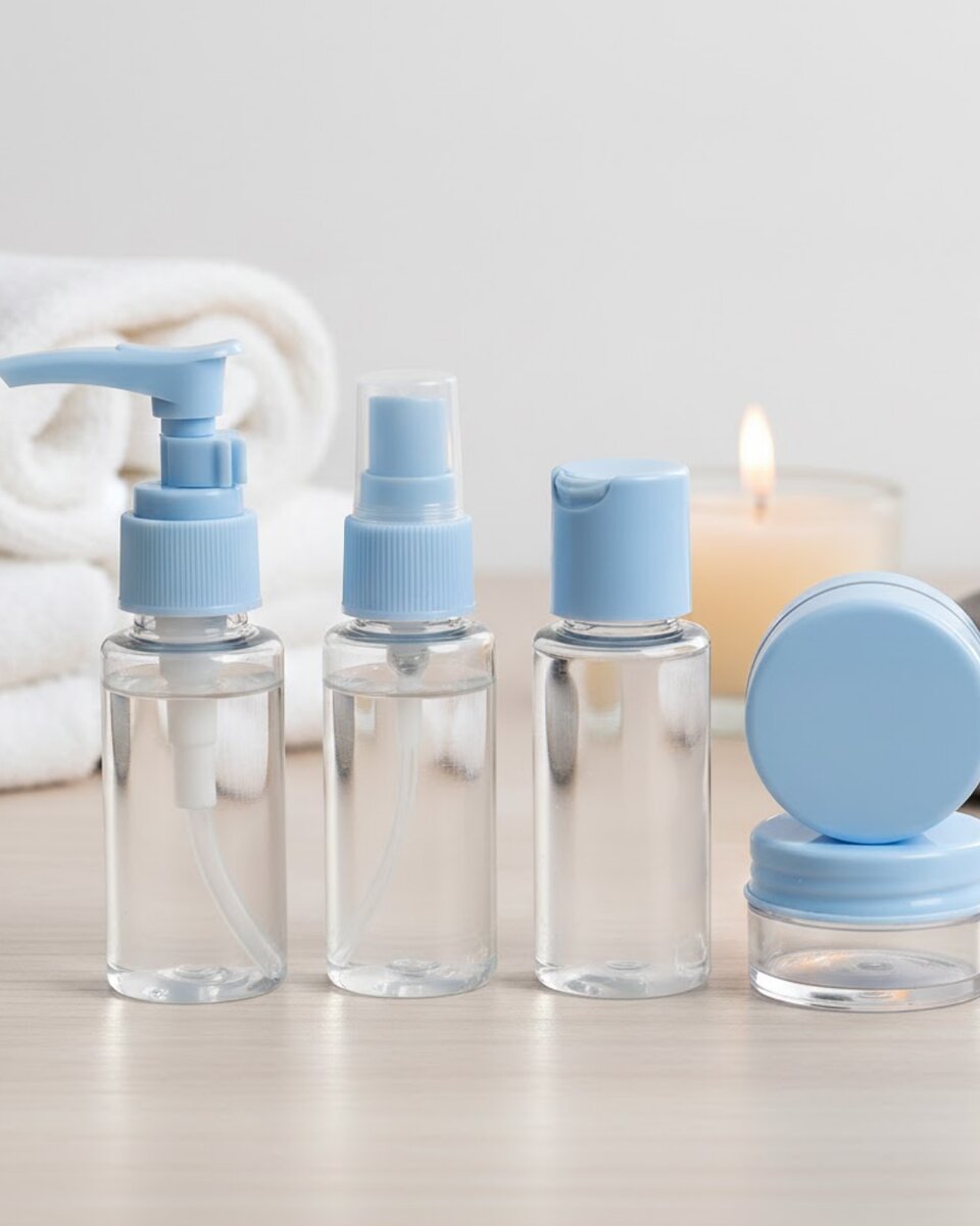 Taşınabilir 5 Parça Seyahat Kozmetik Seti 30 ml Sızdırmaz Taşınabilir 5 Parça Seyahat Kozmetik Seti 30 ml Sızdırmaz
