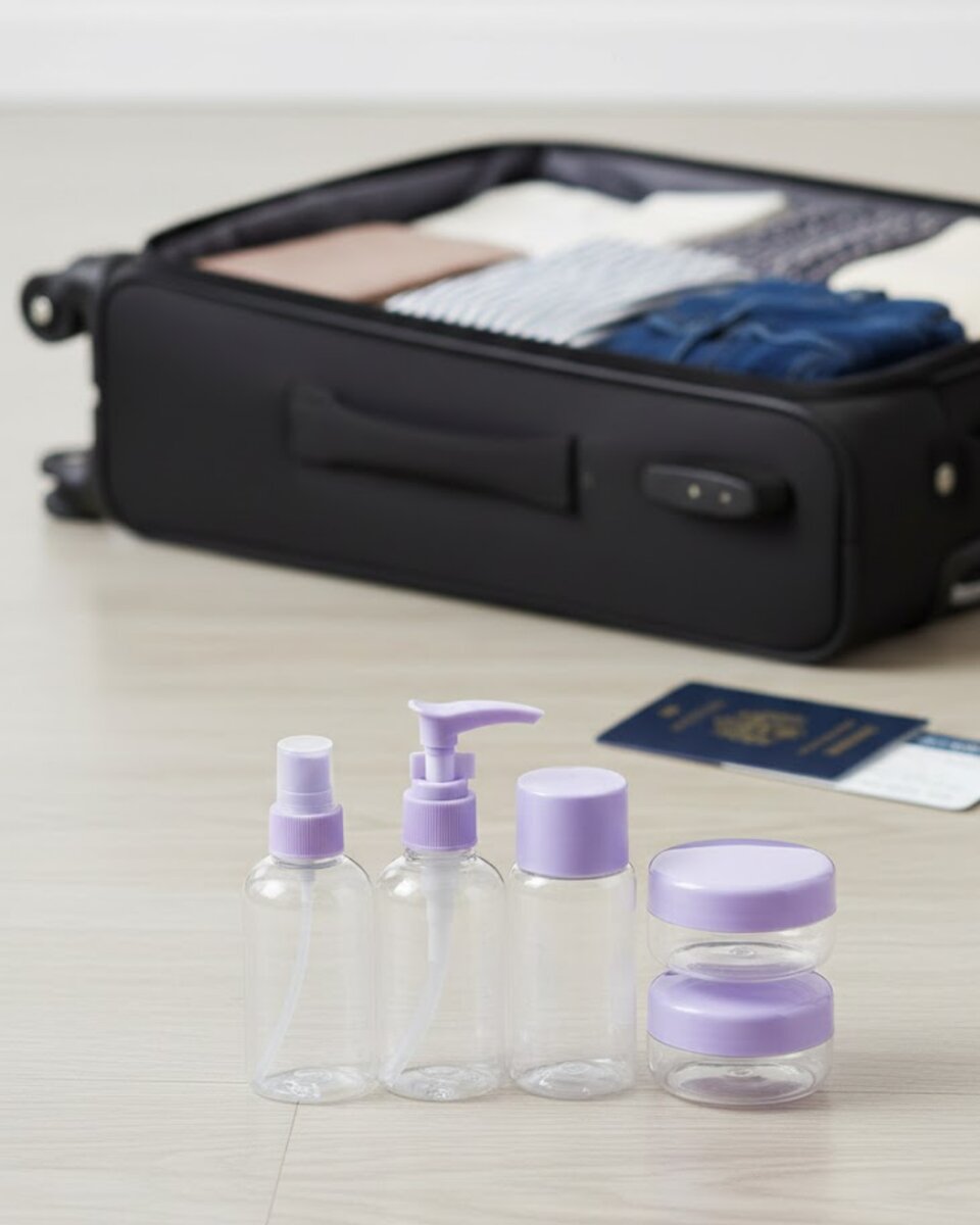 30 ml 5 Parça Seyahat Şişesi Seti Sızdırmaz Taşınabilir 30 ml 5 Parça Seyahat Şişesi Seti Sızdırmaz Taşınabilir