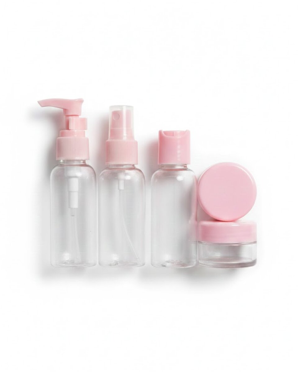 30 ml 5’li Seyahat Banyo Şişe Seti Çantalı 30 ml 5’li Seyahat Banyo Şişe Seti Çantalı