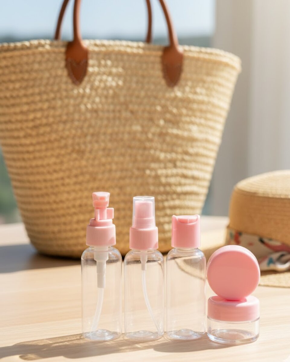 30 ml 5’li Seyahat Banyo Şişe Seti Çantalı 30 ml 5’li Seyahat Banyo Şişe Seti Çantalı