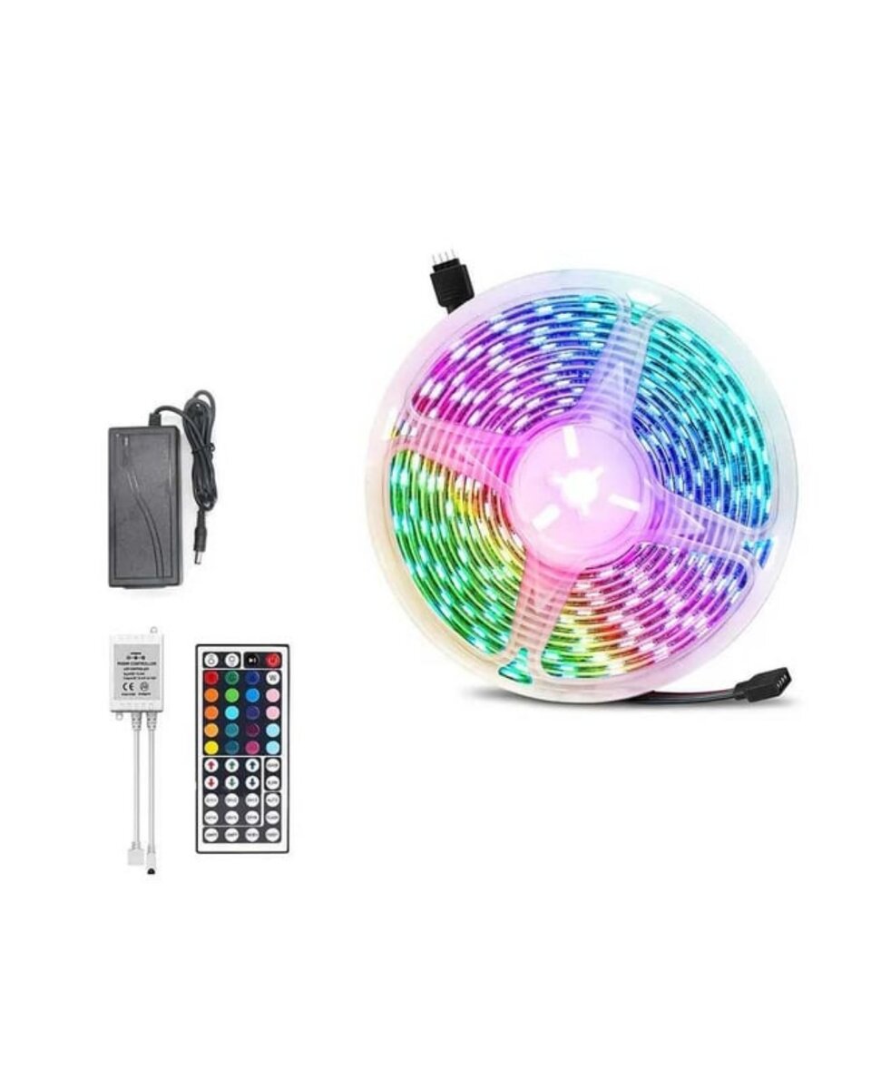 5050 RGB LED Şerit 5 Metre Uzaktan Kumandalı Ortam Aydınlatma Led 5050 RGB LED Şerit 5 Metre Uzaktan Kumandalı Ortam Aydınlatma Led