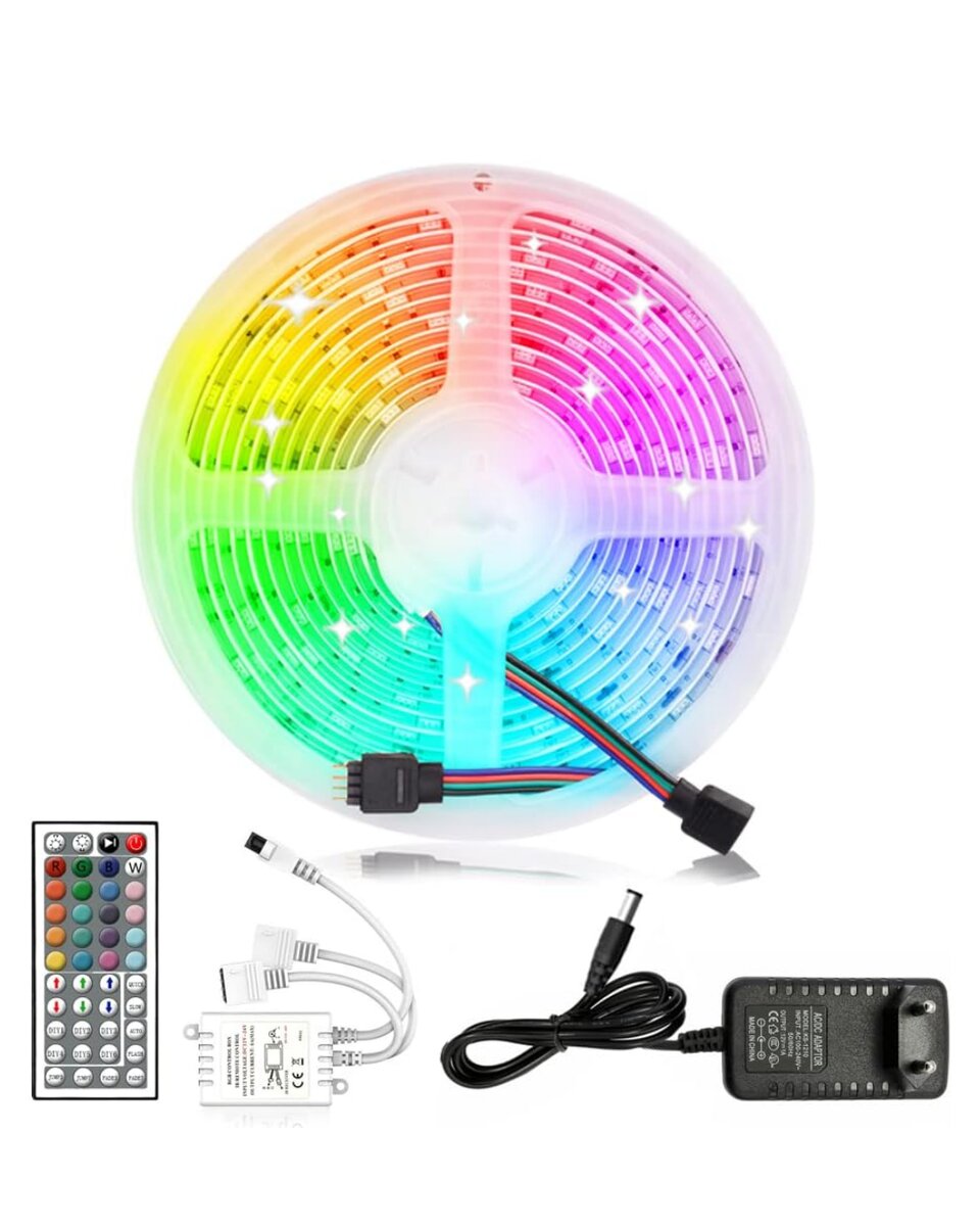 5050 RGB LED Şerit 5 Metre Uzaktan Kumandalı Ortam Aydınlatma Led 5050 RGB LED Şerit 5 Metre Uzaktan Kumandalı Ortam Aydınlatma Led