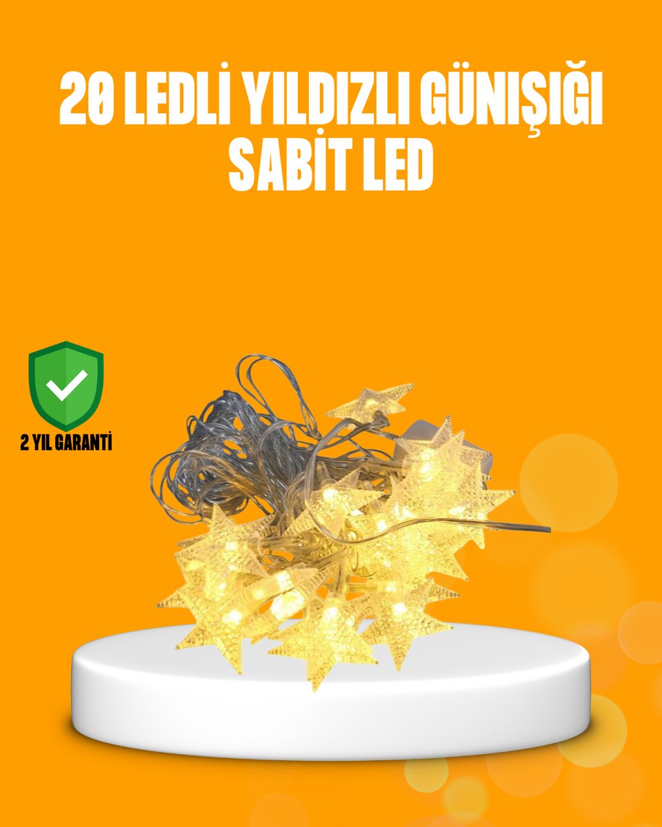 Yıldız Led Işık 5 Metre Dekoratif Aydınlatma Günışığı Yıldız Led Işık 5 Metre Dekoratif Aydınlatma Günışığı